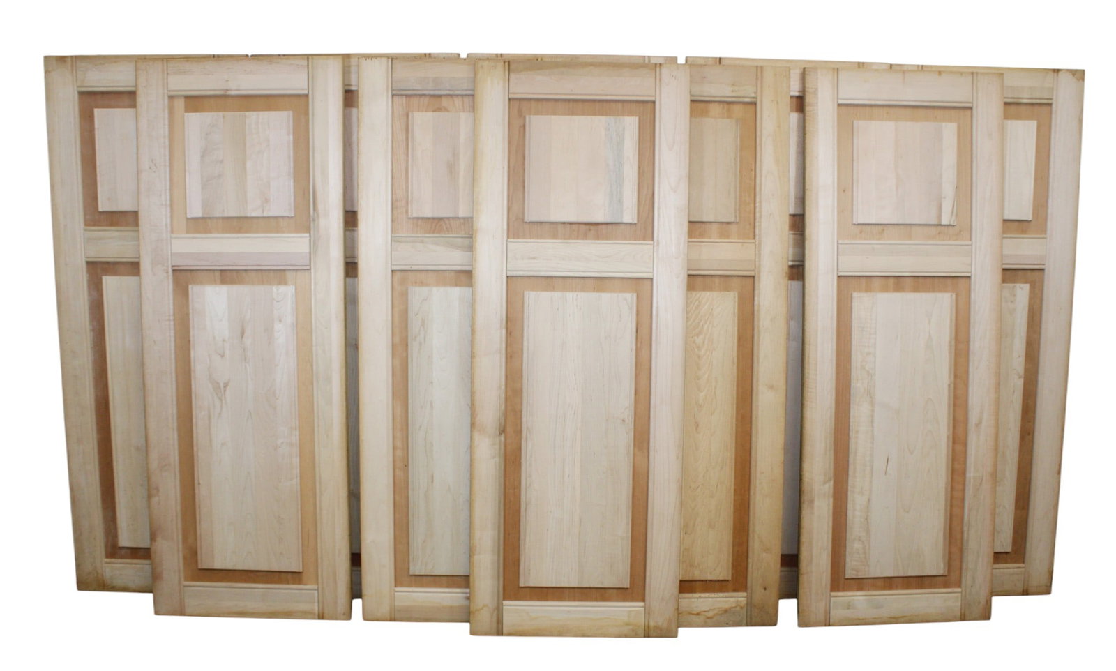 Lot of 16 Solid maple raised wainscotting panels (1 of 11)