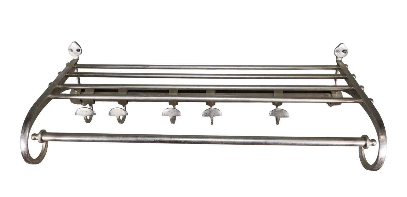 French railroad luggage rack in chrome (1 of 6)