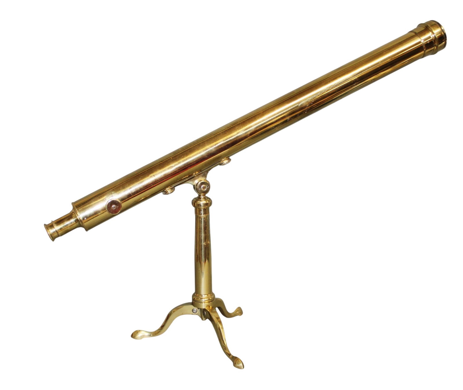 Polished brass tabletop telescope (1 of 11)