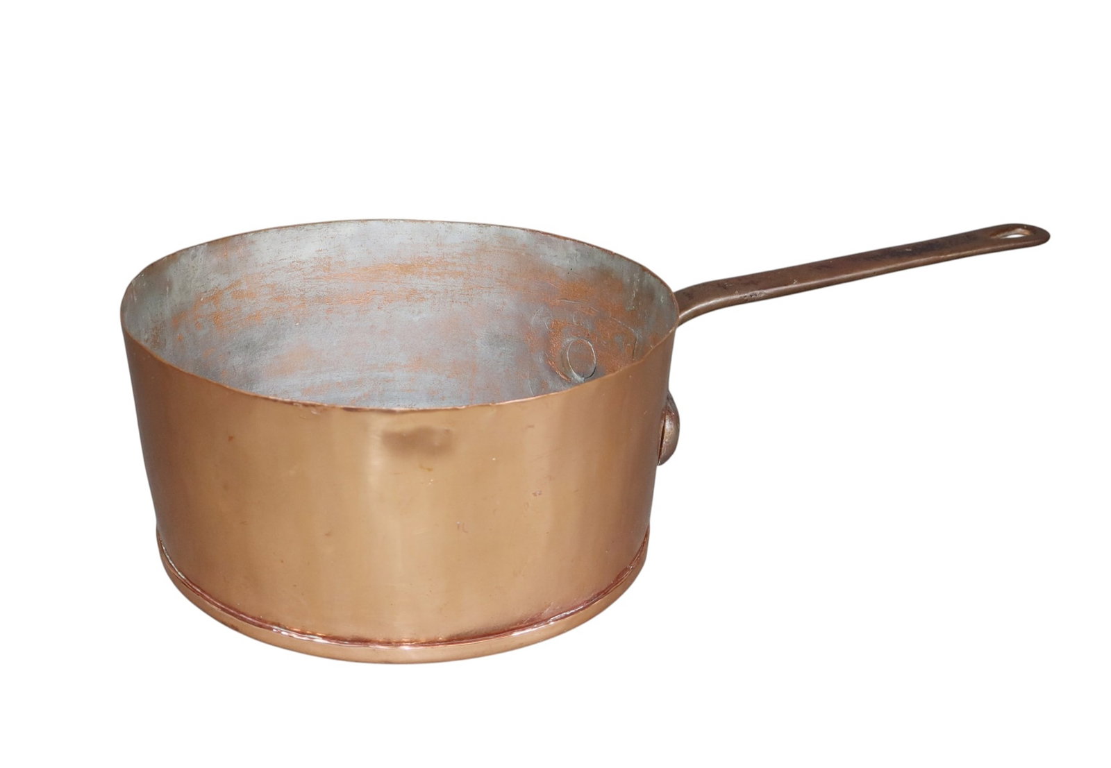 French hammered copper pot with iron handle (1 of 9)