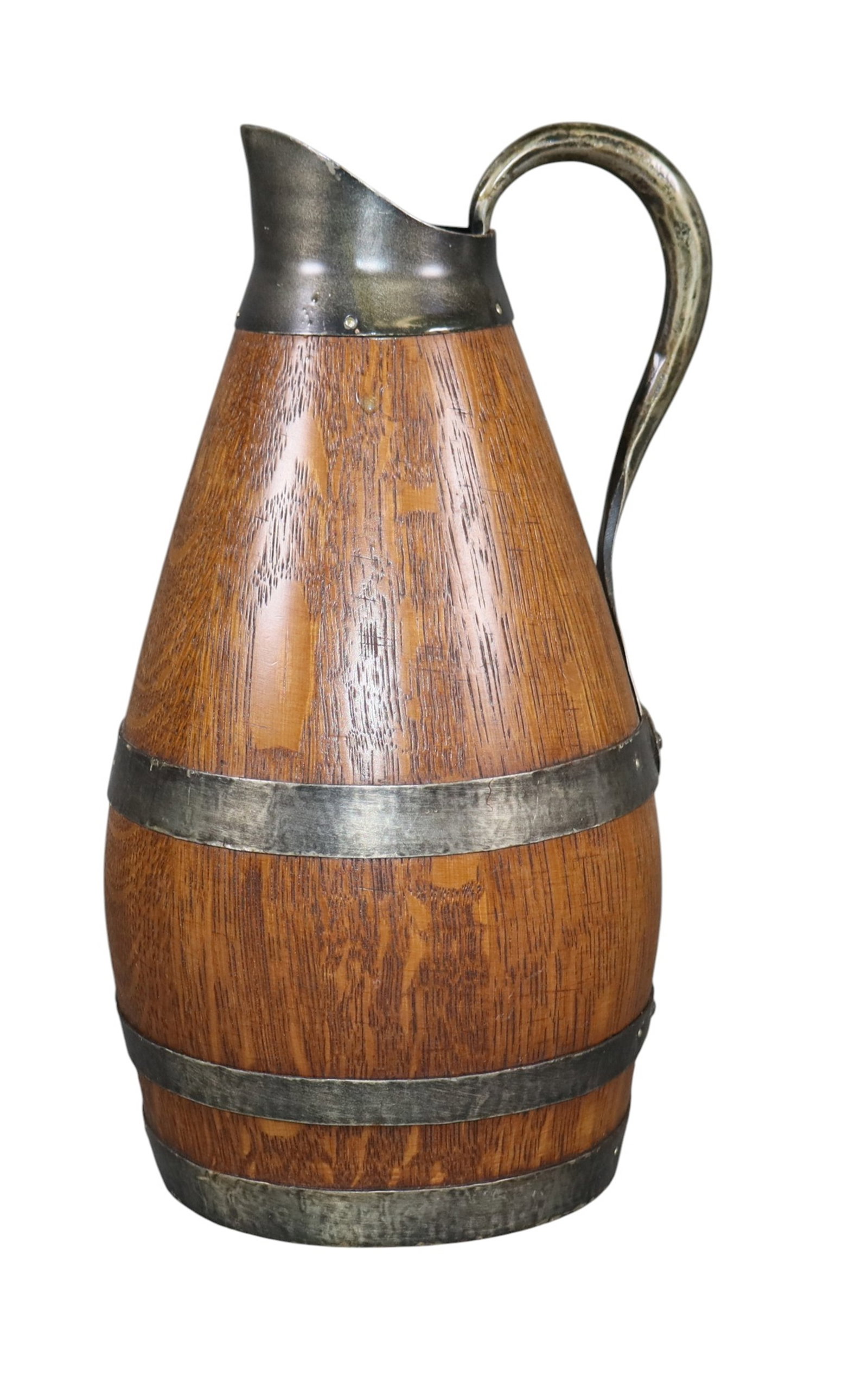 French oak wine pitcher with iron bands (1 of 7)