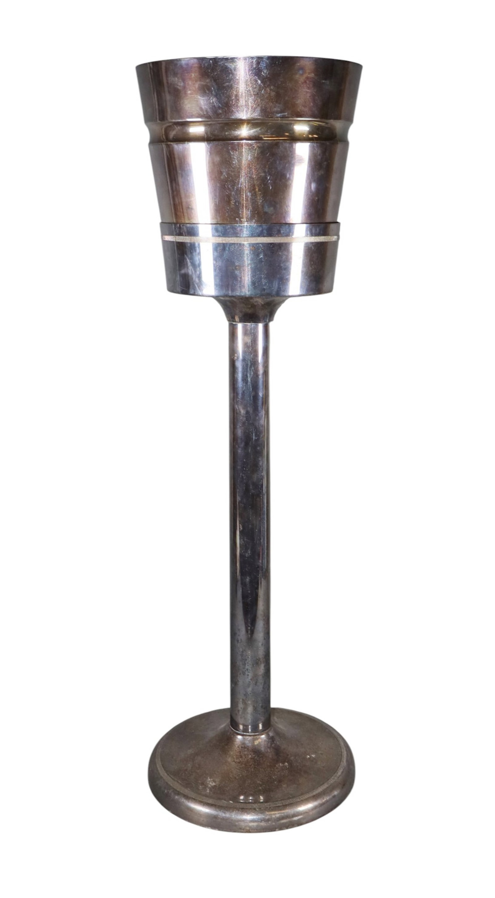 French silverplate champagne bucket on stand (1 of 7)