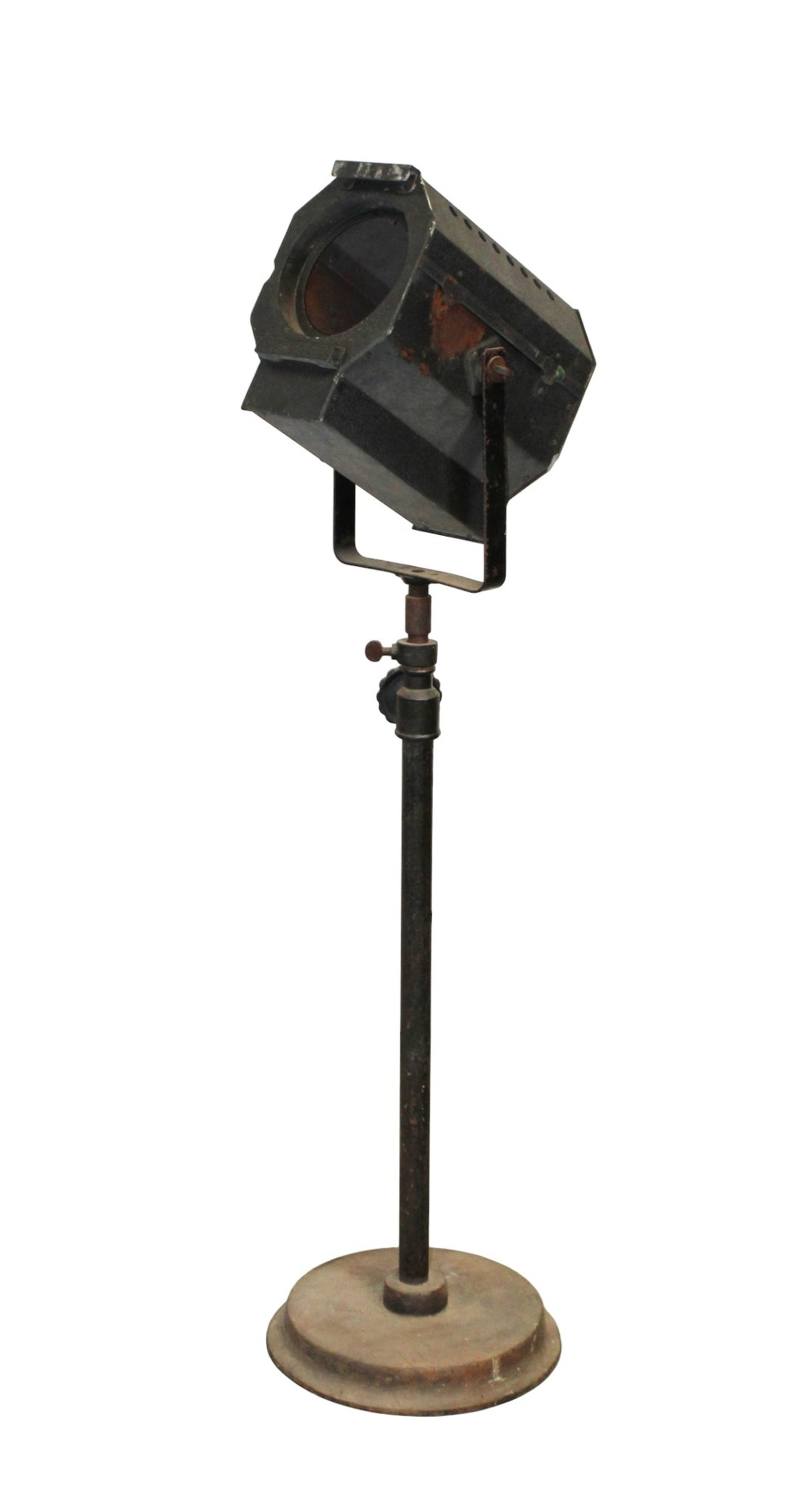 Vintage stage spot light mounted on adjustable stand (1 of 9)