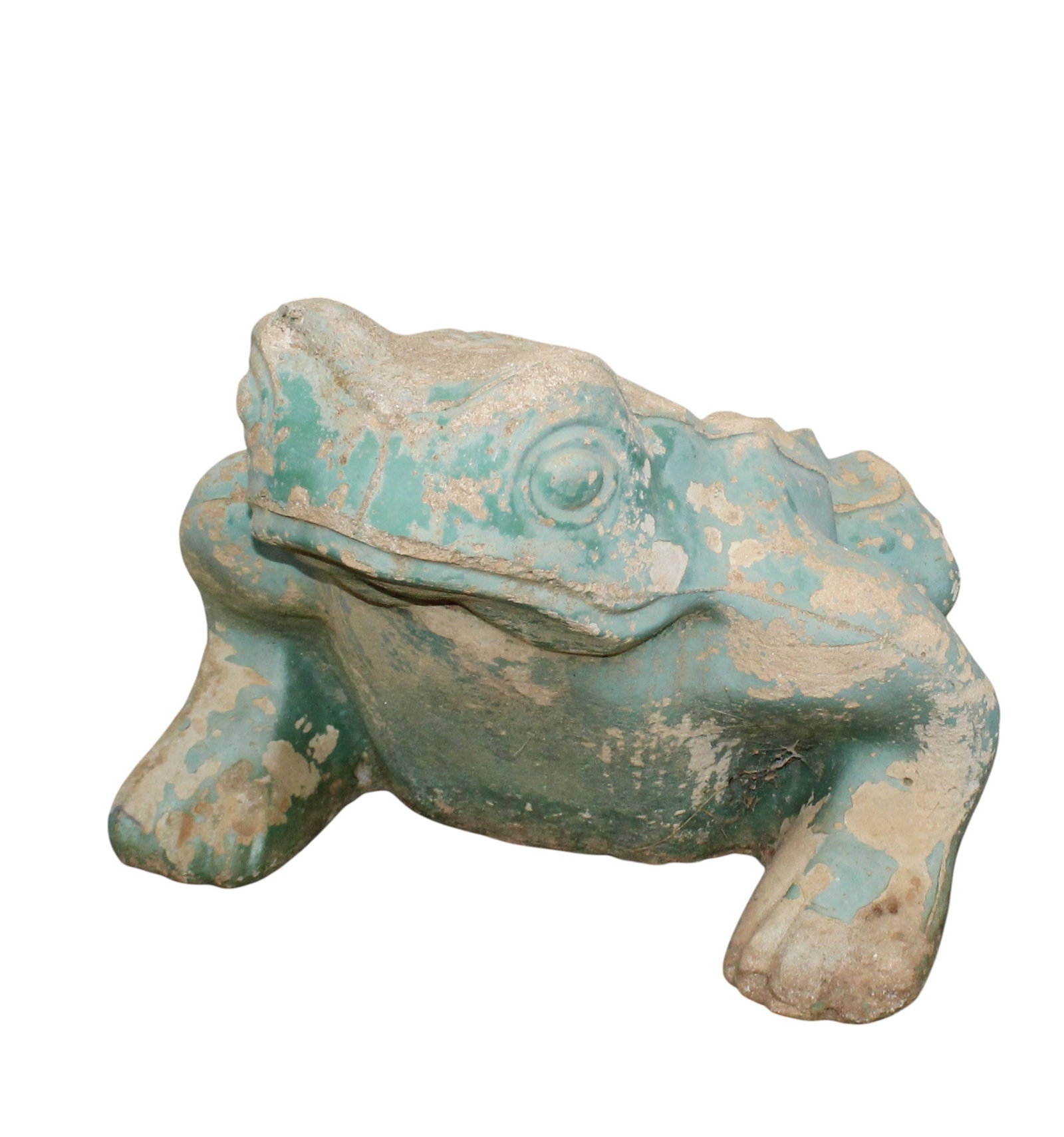 Cast concrete garden frog planter (1 of 6)