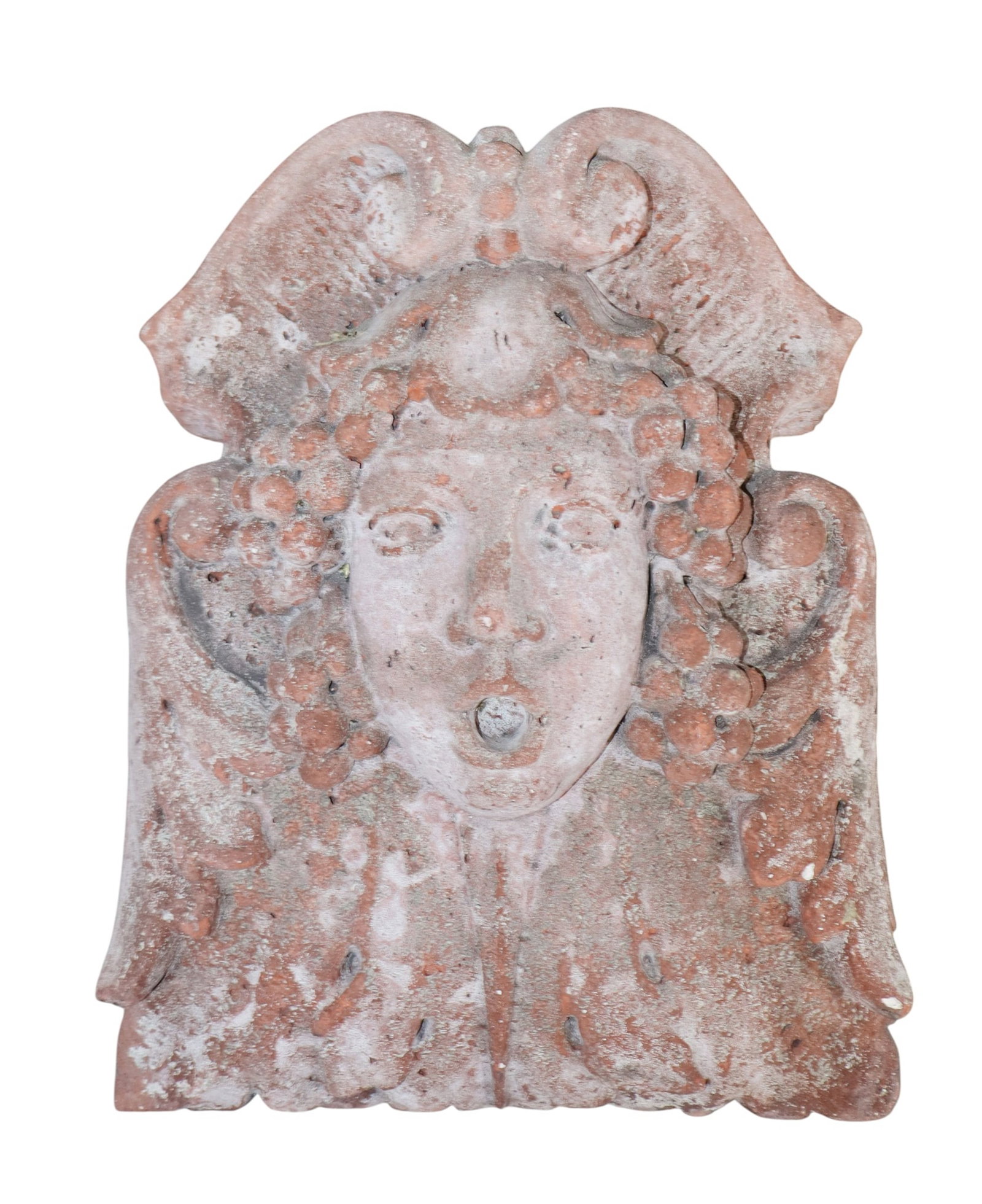 Terra cotta Bacchus mask wall fountain (1 of 5)