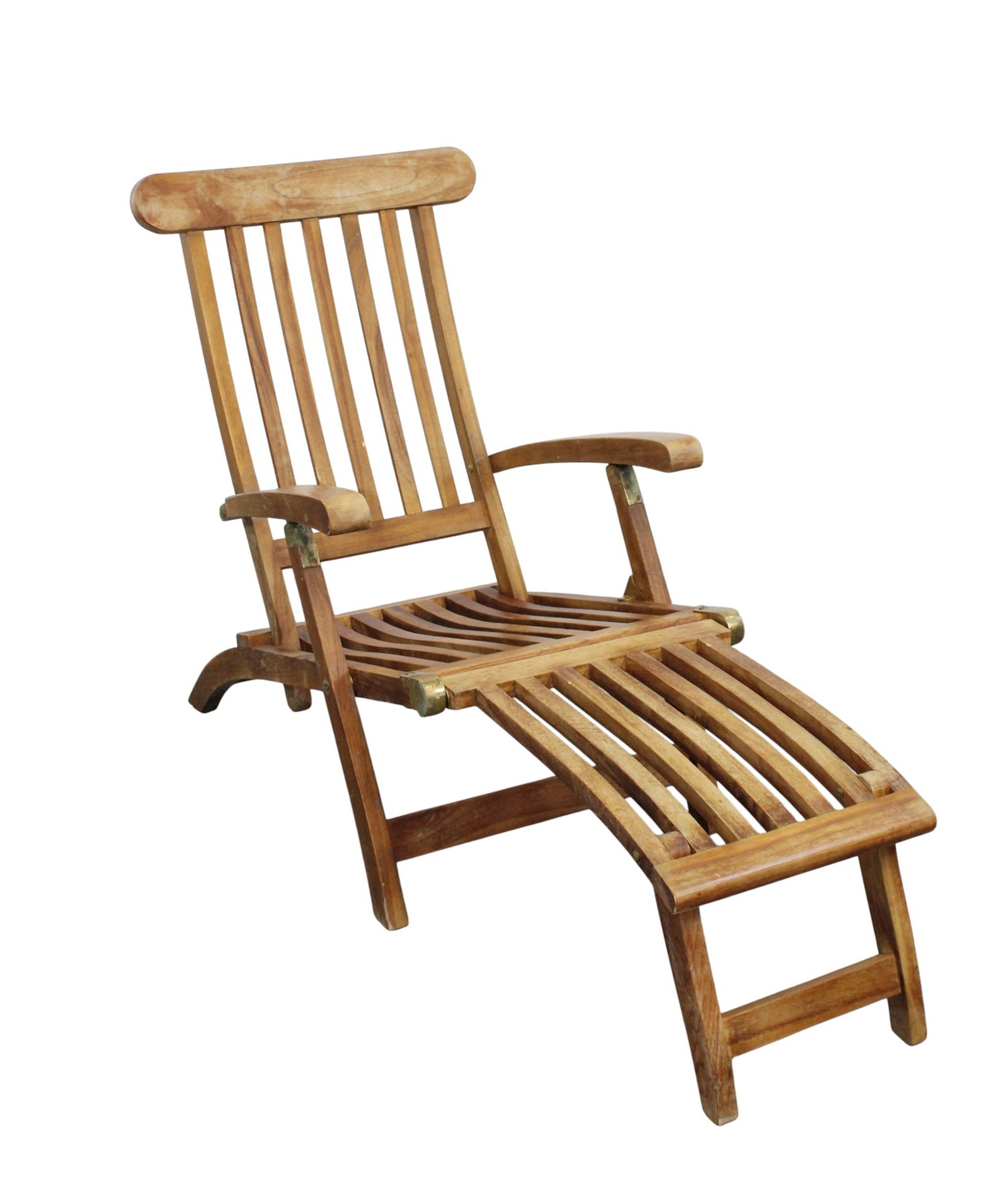 Teak steamer lounge chair (1 of 7)