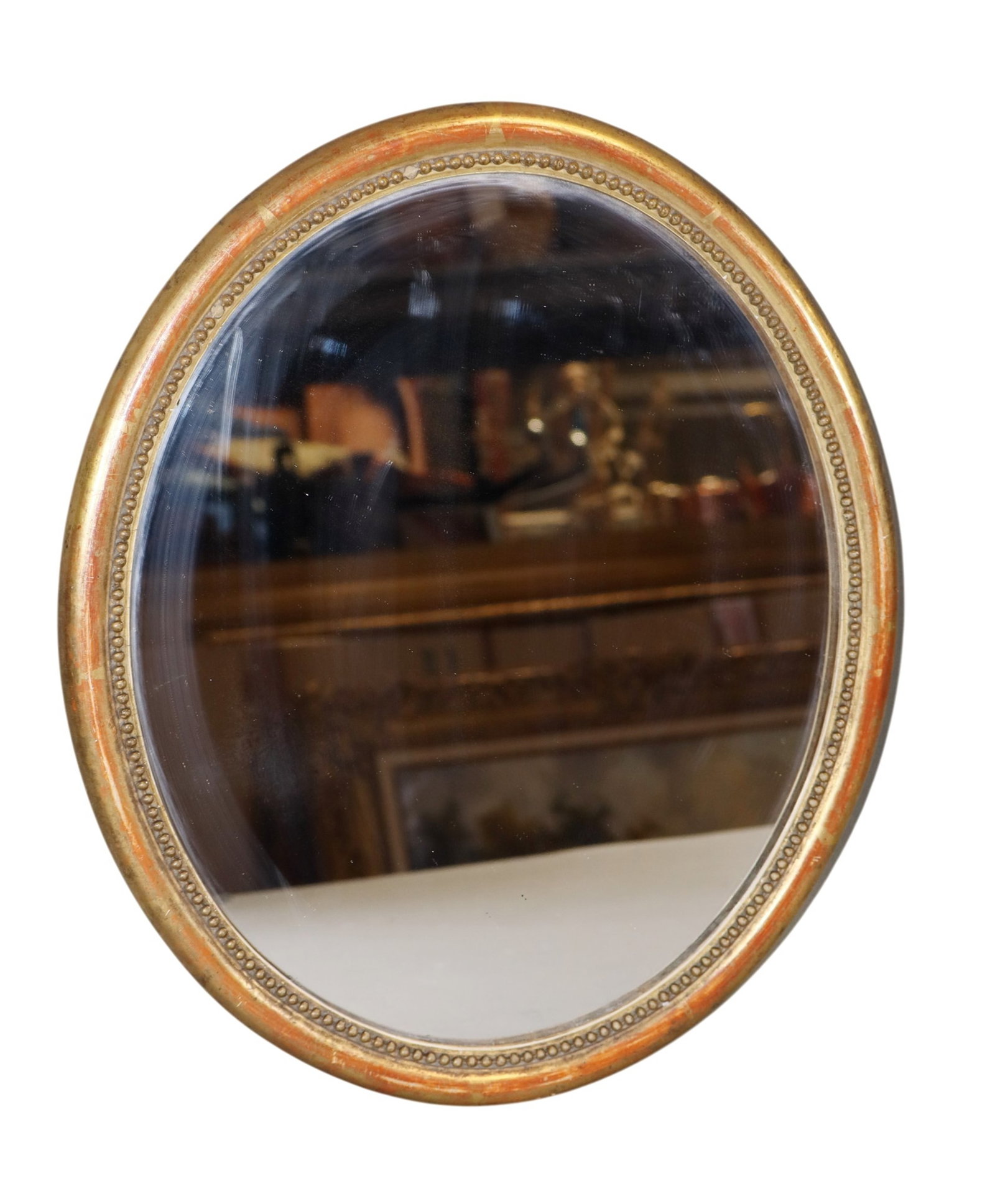 French Louis Philippe gold leaf oval mirror (1 of 5)
