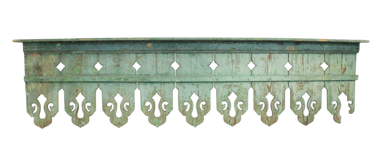 French painted pine wall shelf (1 of 7)