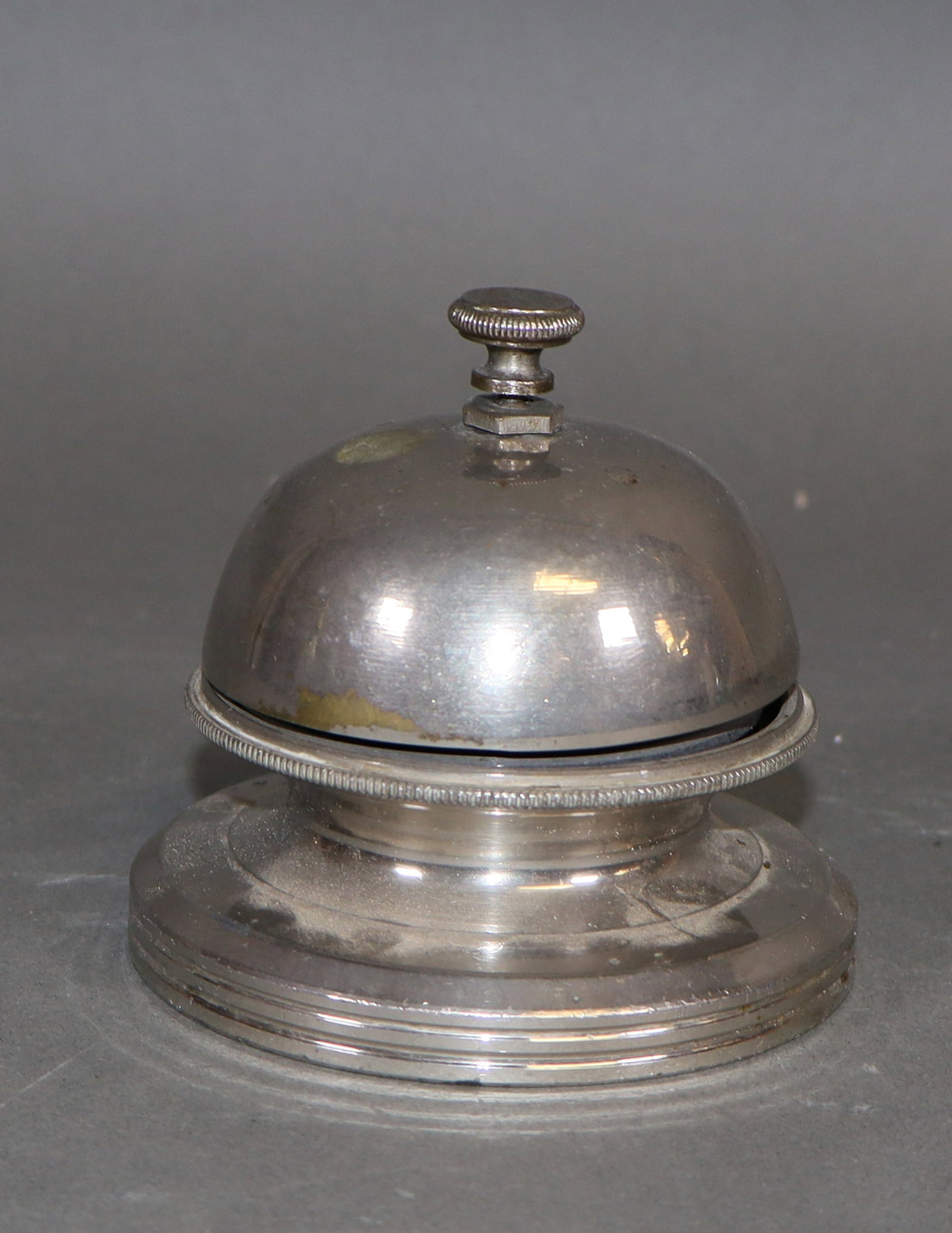 French hotel bell in chrome (1 of 5)
