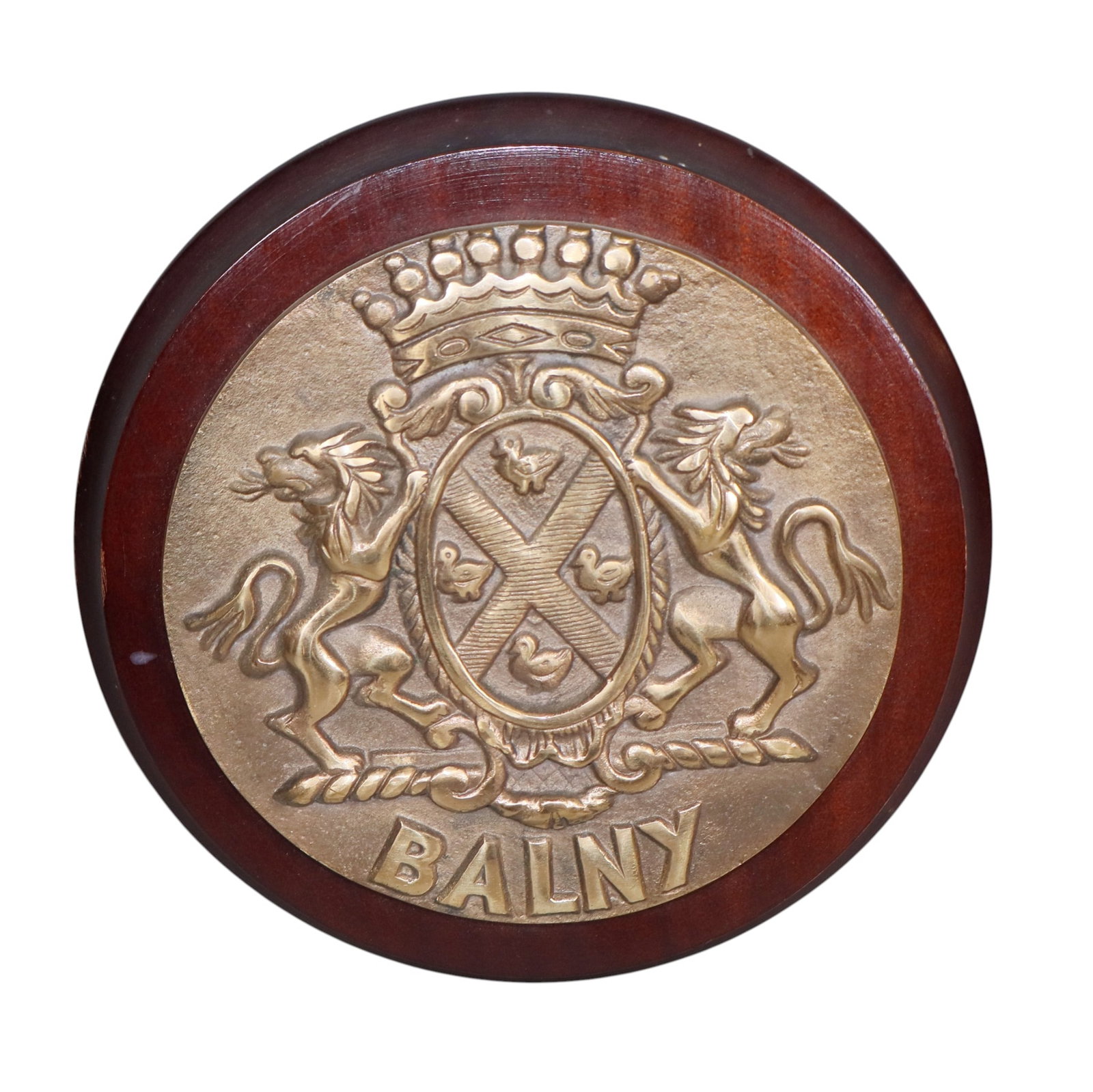 French bronze canal boat plaque from vessel Balny (1 of 4)