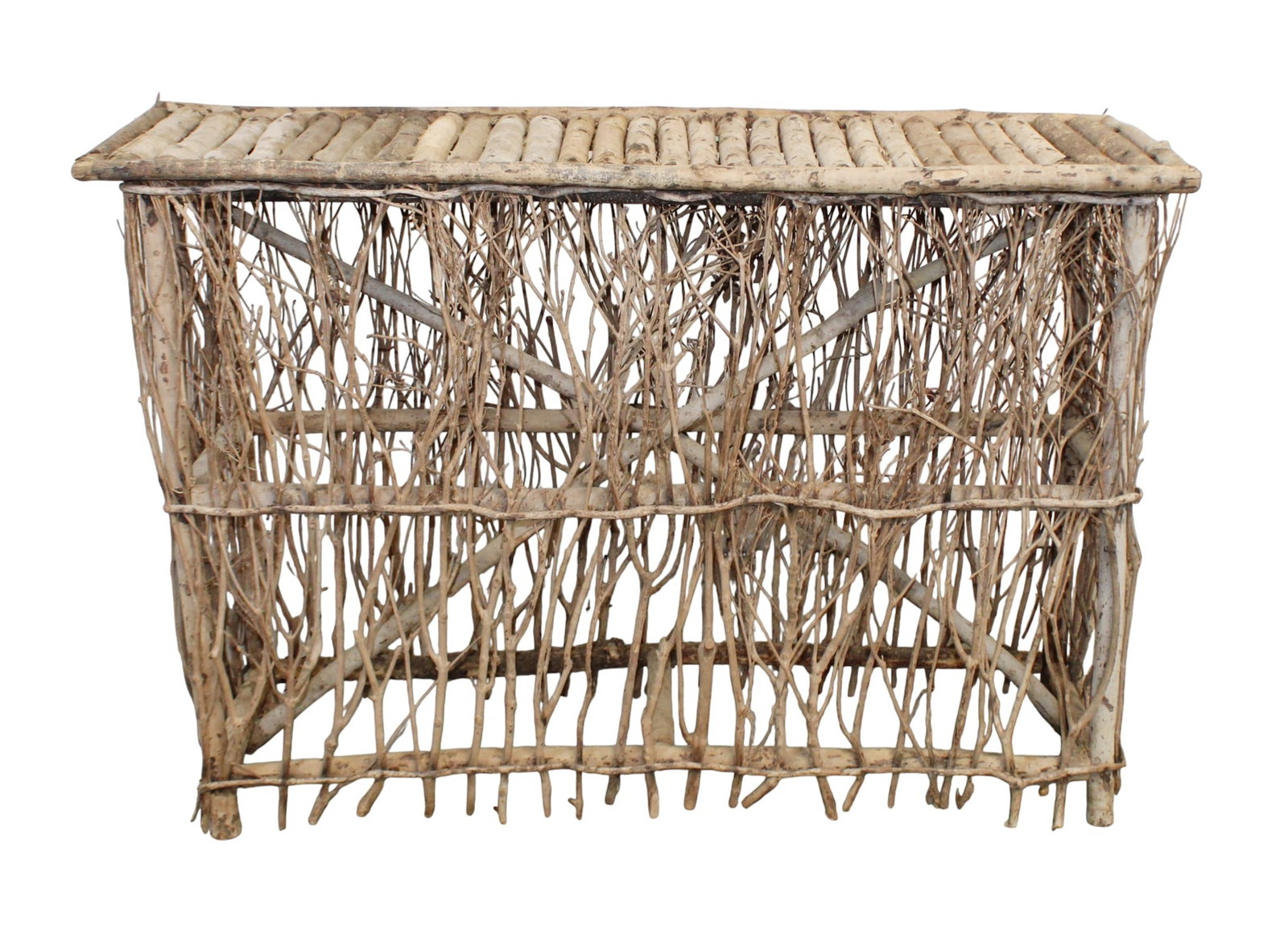 Naturalistic twig style console table (1 of 8)