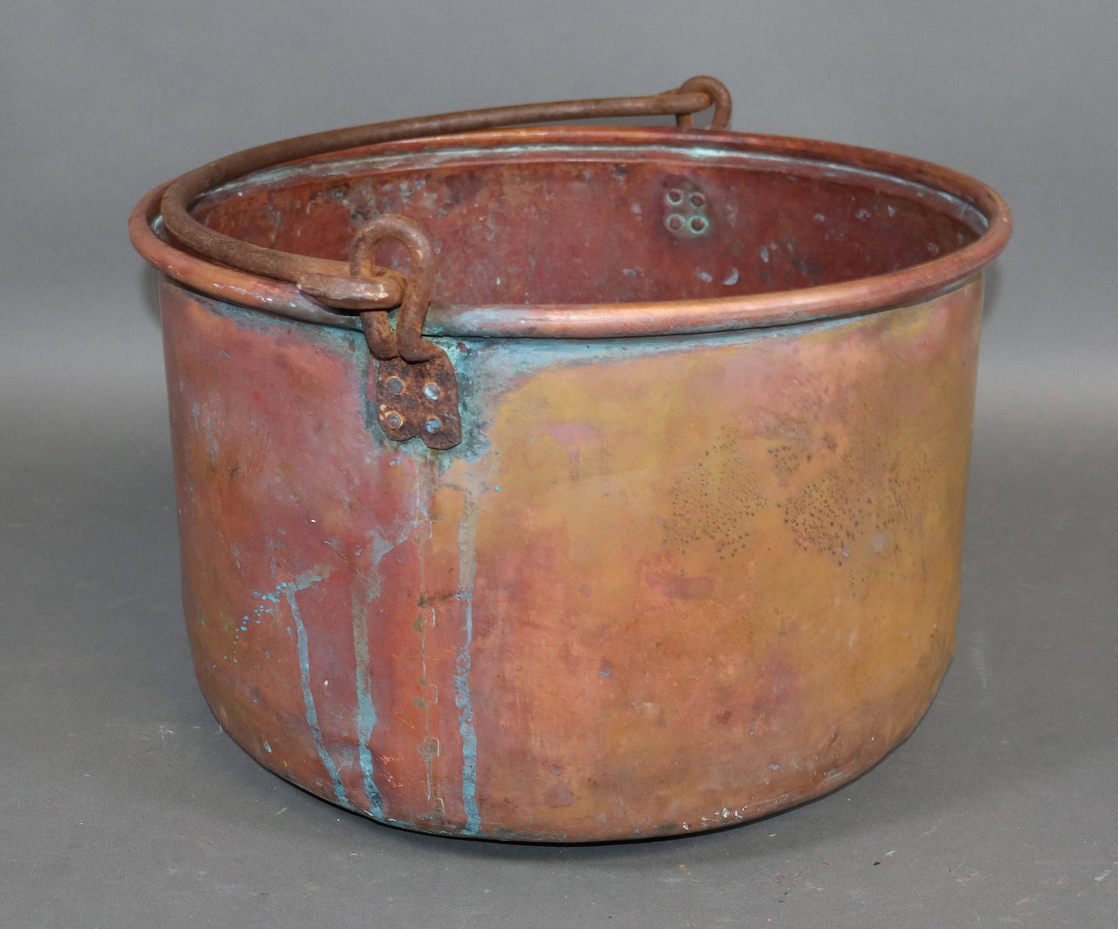 Large copper pot with handle - 6