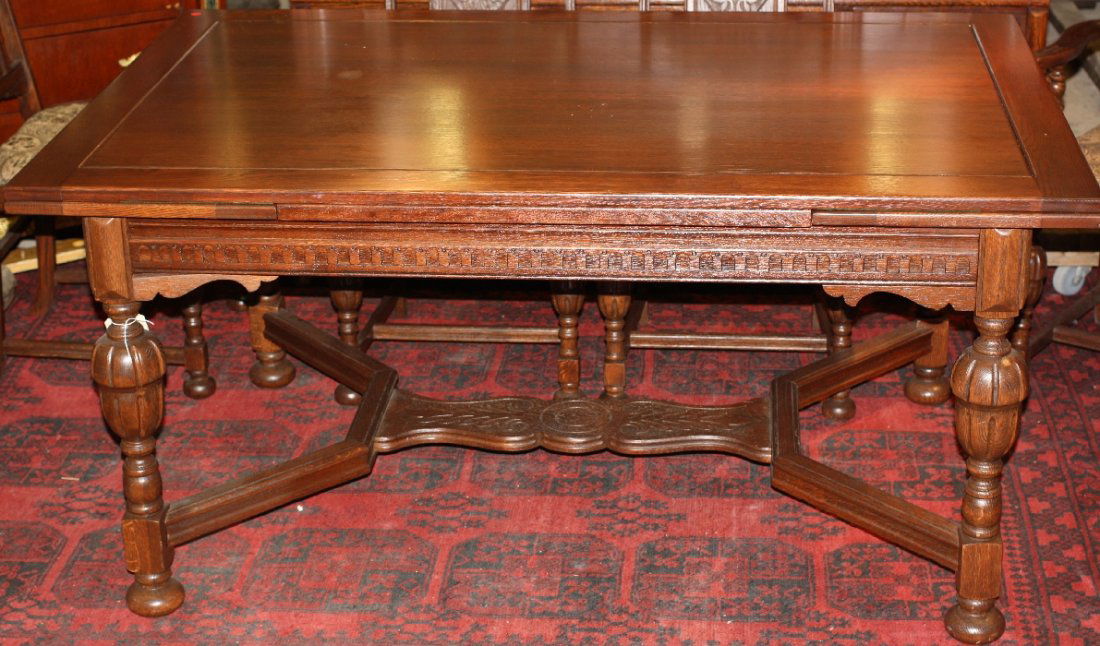 dining table in oak with pull out leaves dining table in oak with pull out leaves