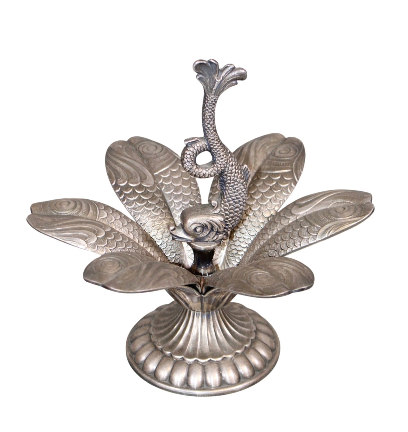 French Fleuron for Christofle silverplated Poseidon Flower caviar server spoon set (1 of 11)
