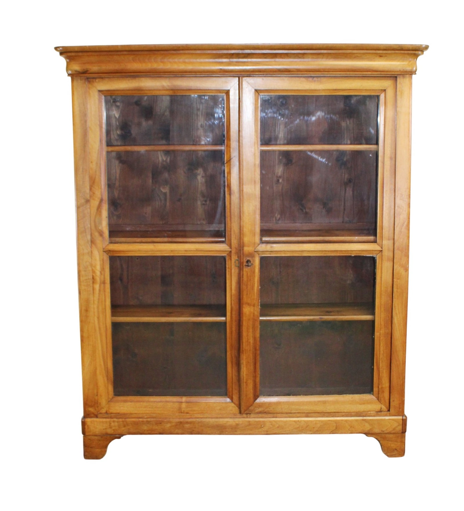 French Louis Philippe 2 door bookcase in walnut (1 of 6)