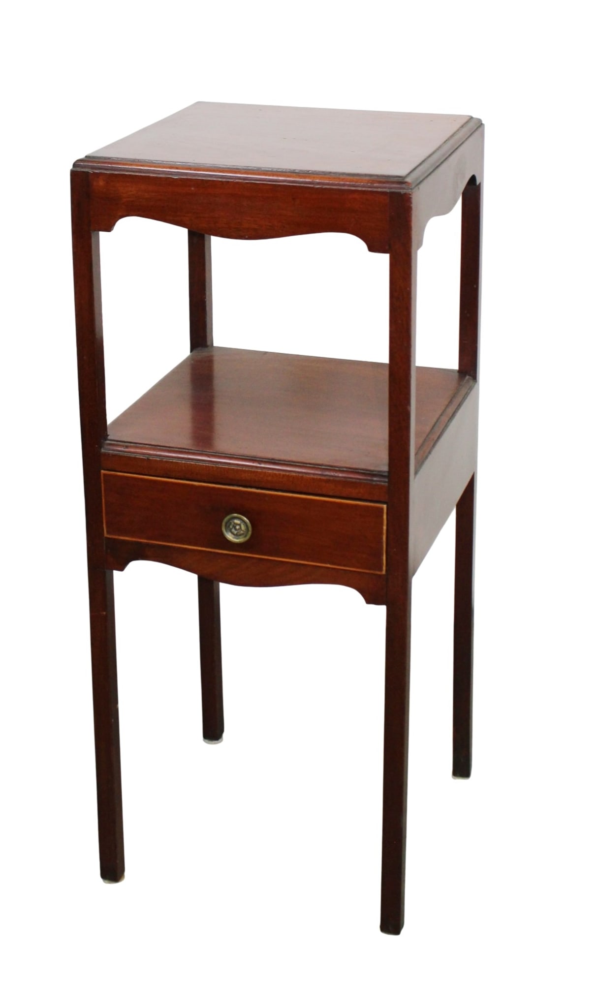 English Regency tiered mahogany side table (1 of 6)