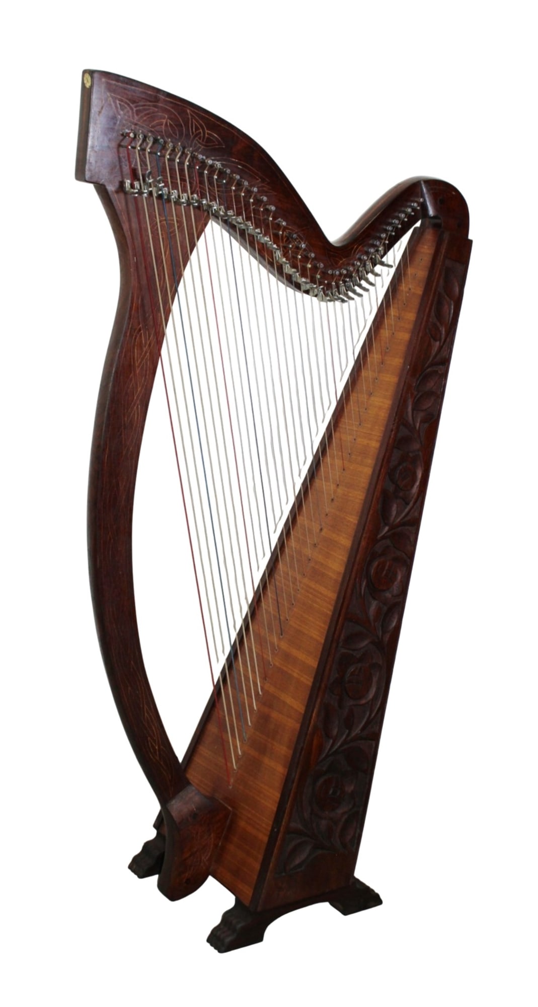 Irish Celtic rosewood compact folk harp (1 of 11)