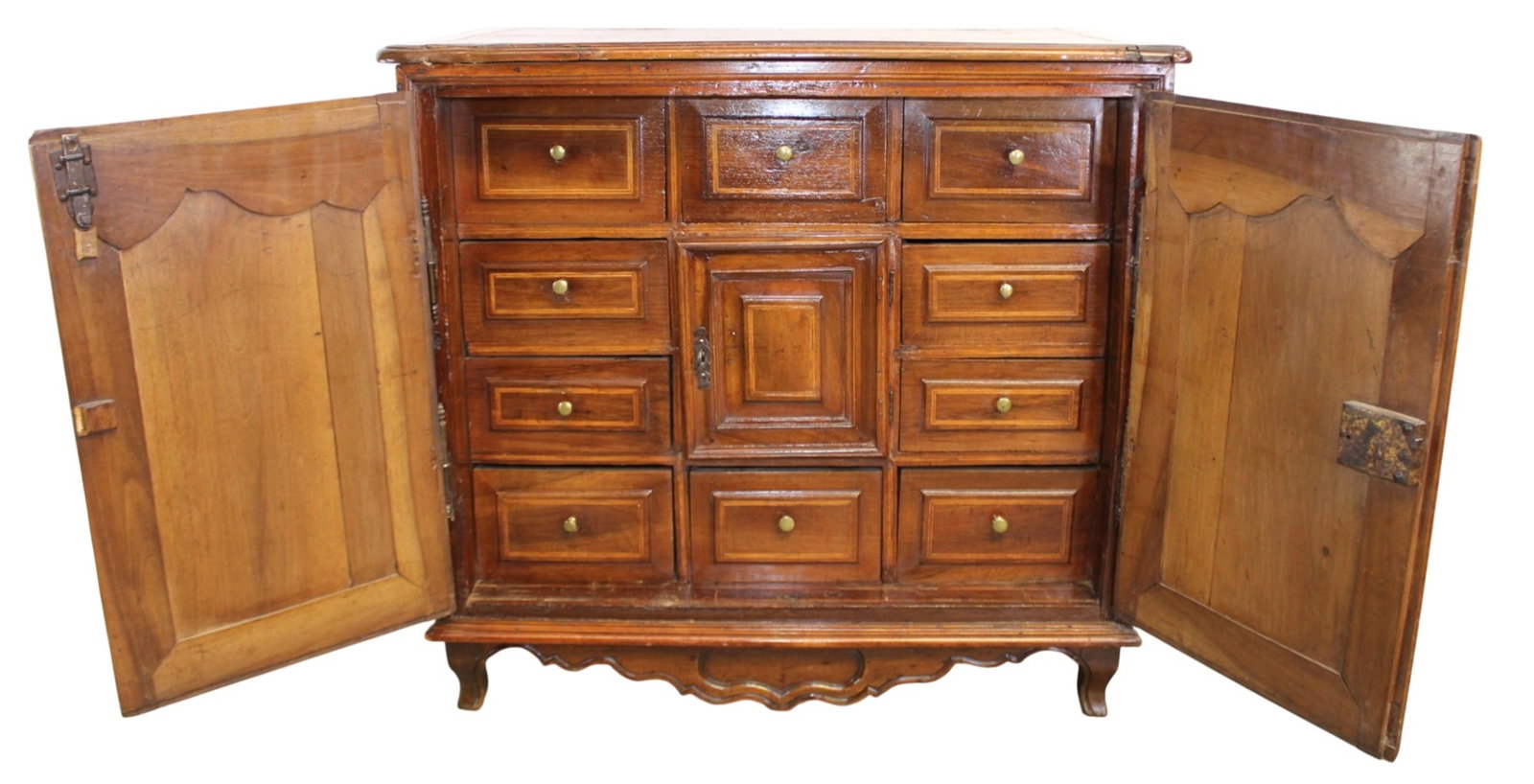 French Louis XV style 2 door buffet bas with fitted interior (1 of 12)