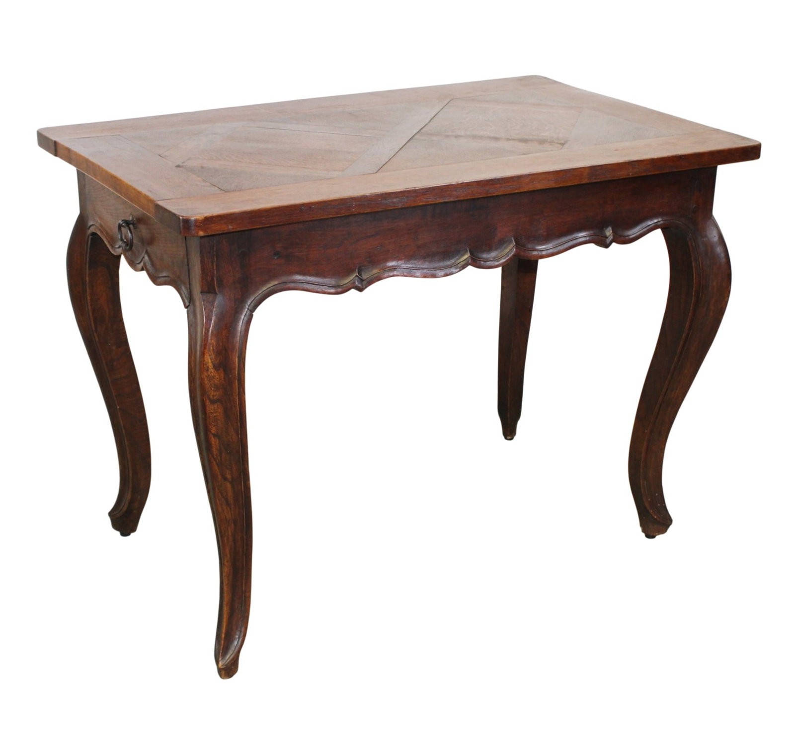 French Louis XV style parquet top side table (1 of 8)