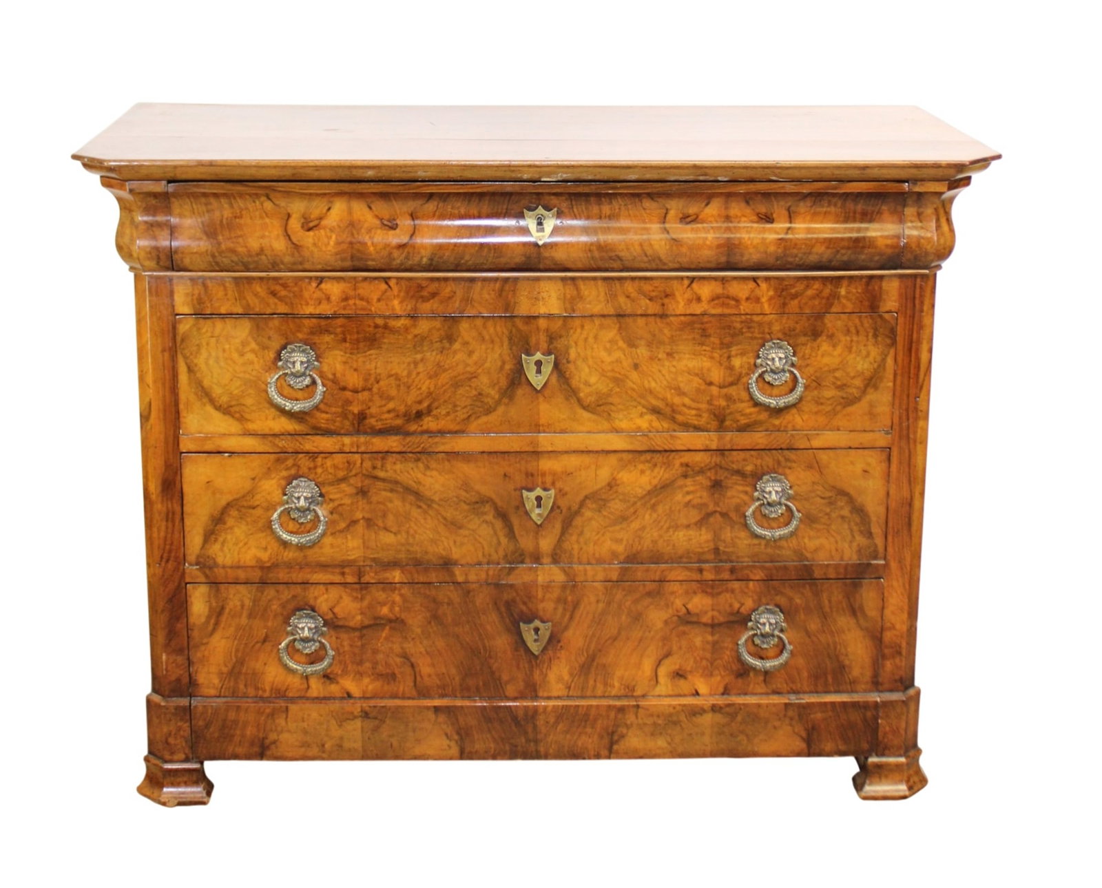 French Louis Philippe commode in burl walnut (1 of 10)