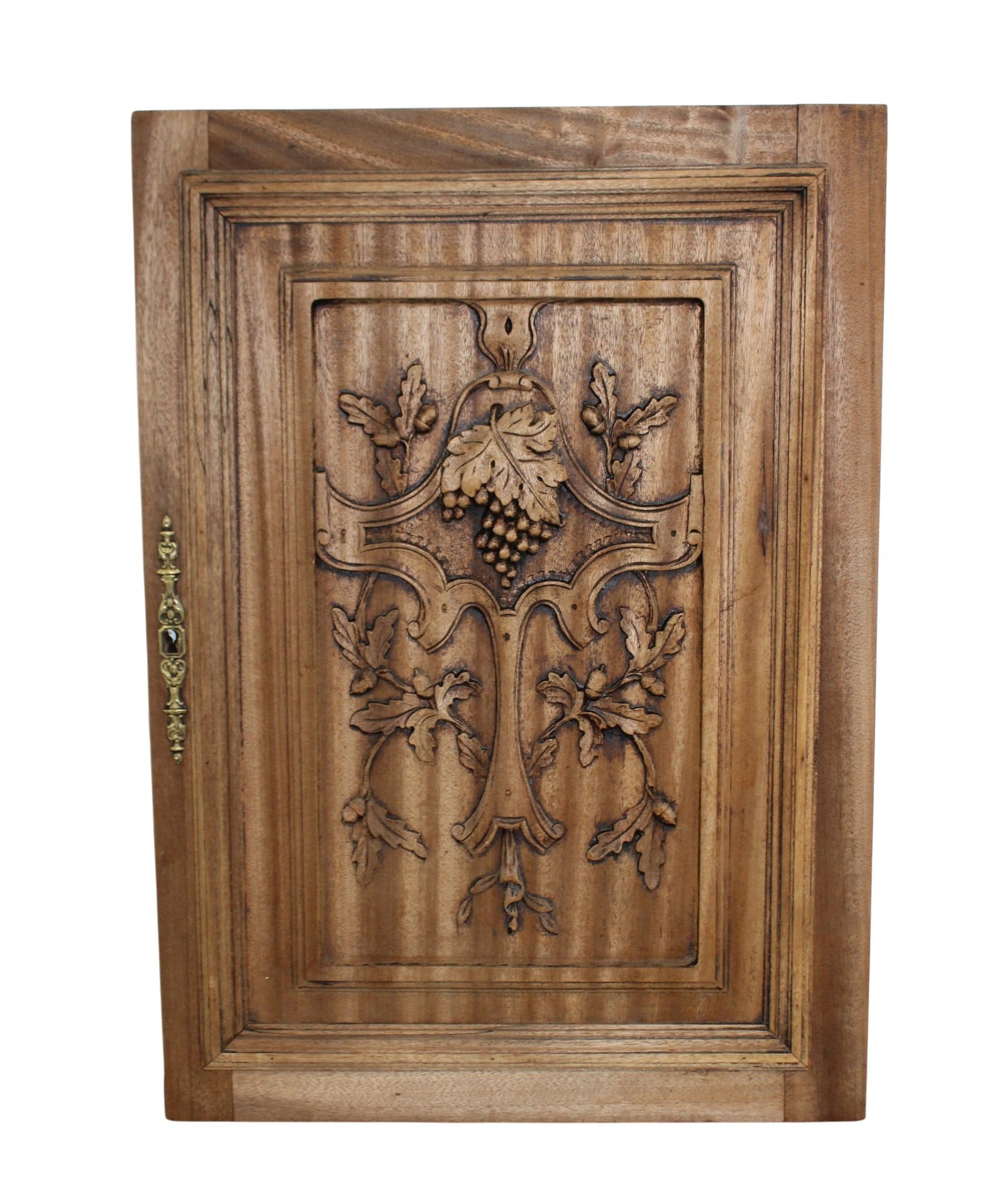 French cabinet door as panel with relief carved grapes (1 of 3)