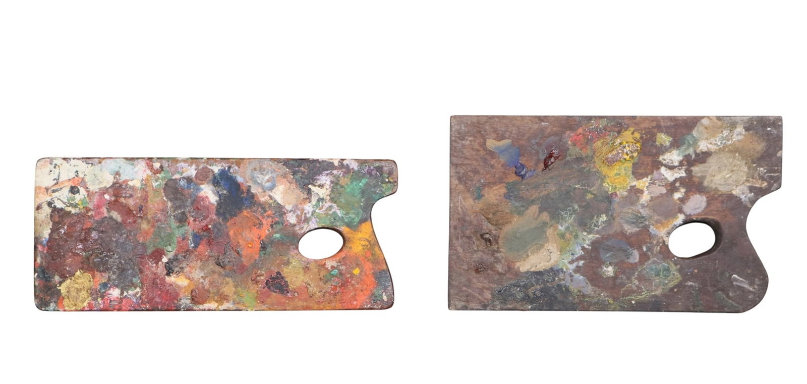 Lot of 2 French artist palettes (1 of 7)