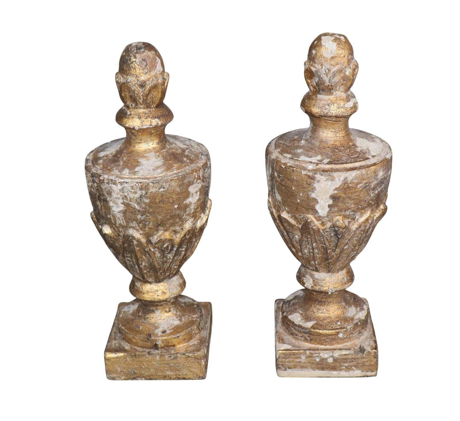 Pair of Aidan Gray carved giltwood Jeanette altar finials (1 of 10)