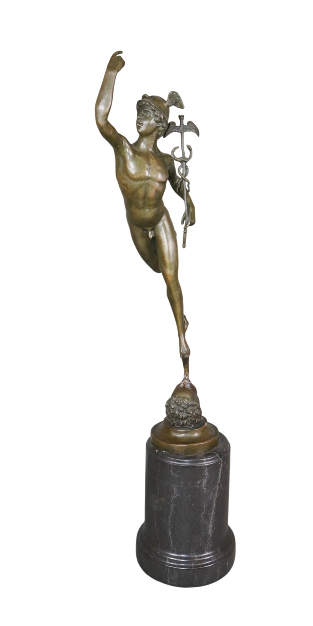 Bronze sculpture of Mercury after Giambologna, Italy (1 of 10)