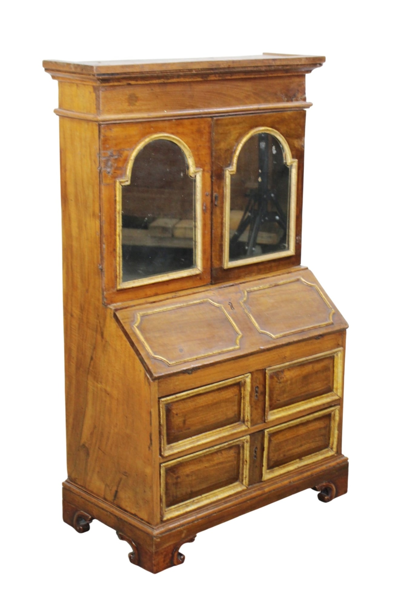 French salesmen sample miniature slant front secretary cabinet (1 of 10)