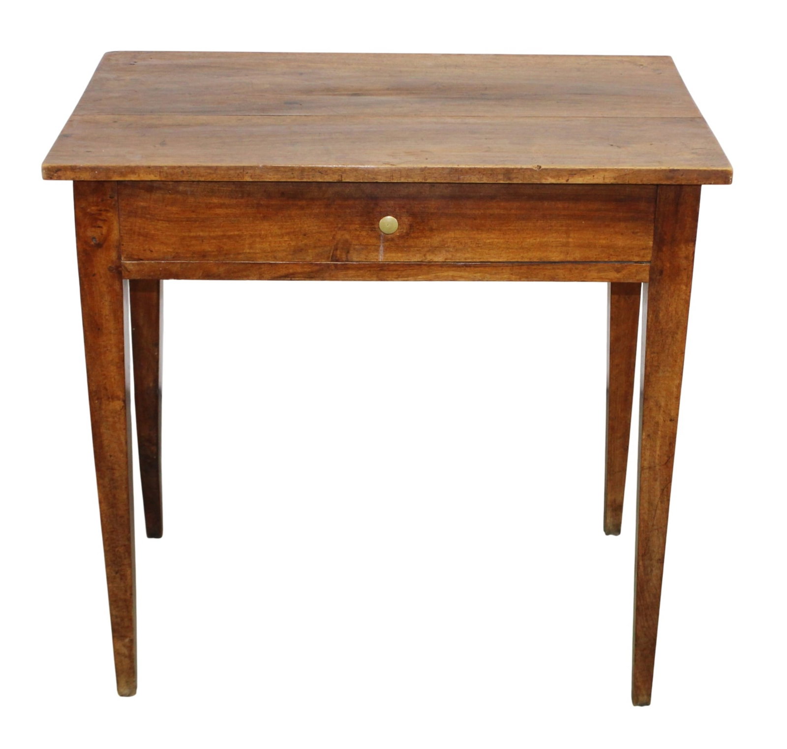 French walnut side table on tapered legs (1 of 8)