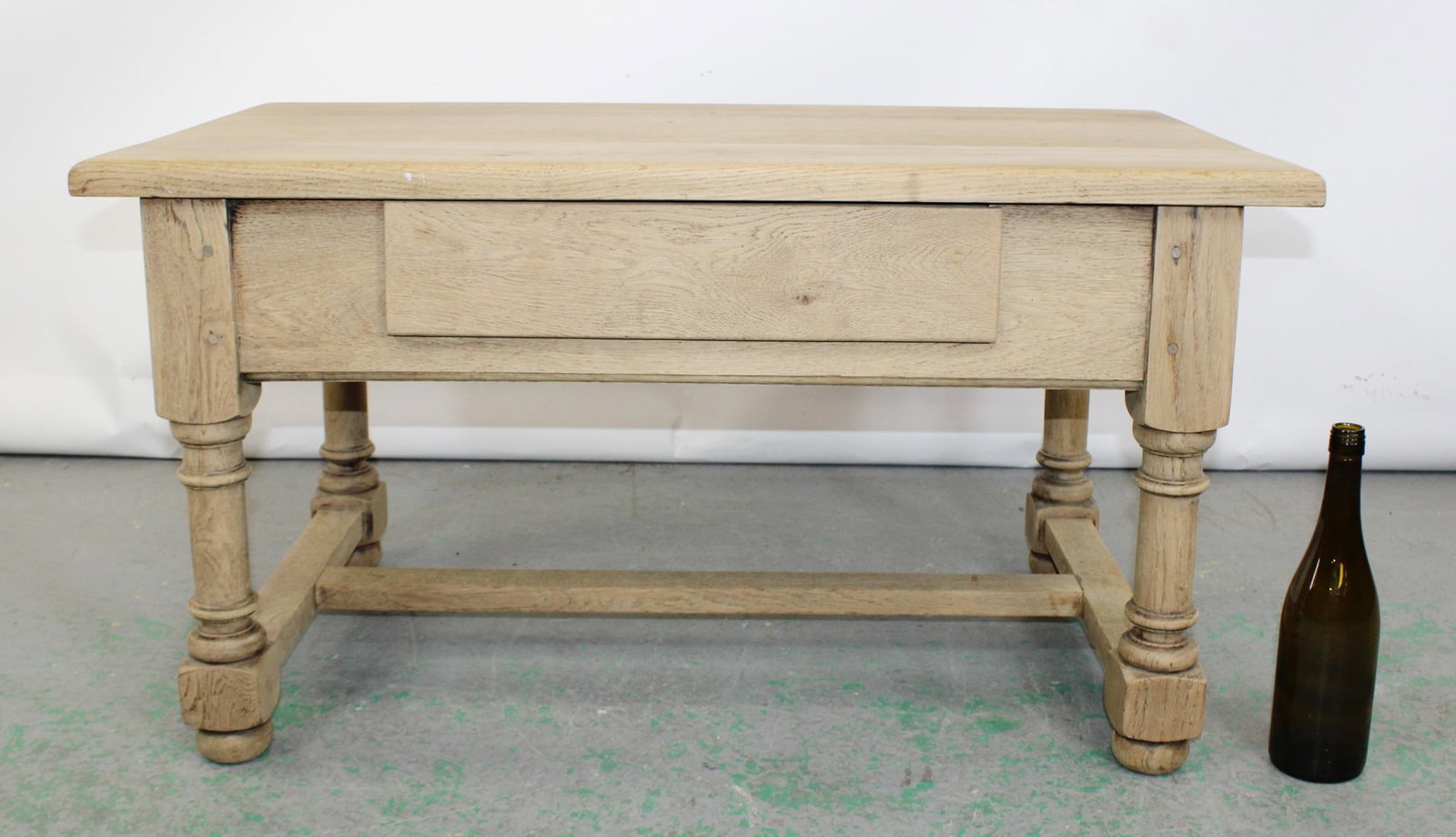 French bleached oak coffee table - 2