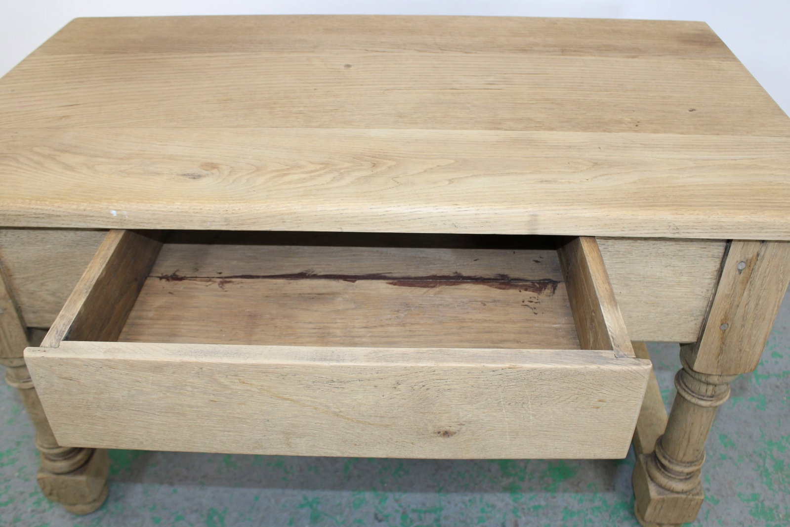 French bleached oak coffee table - 3
