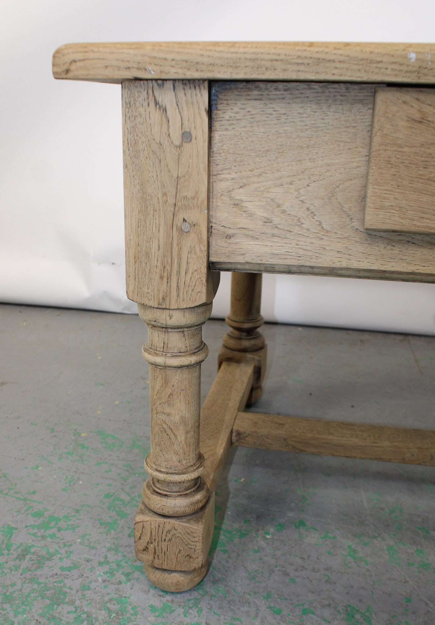 French bleached oak coffee table - 4