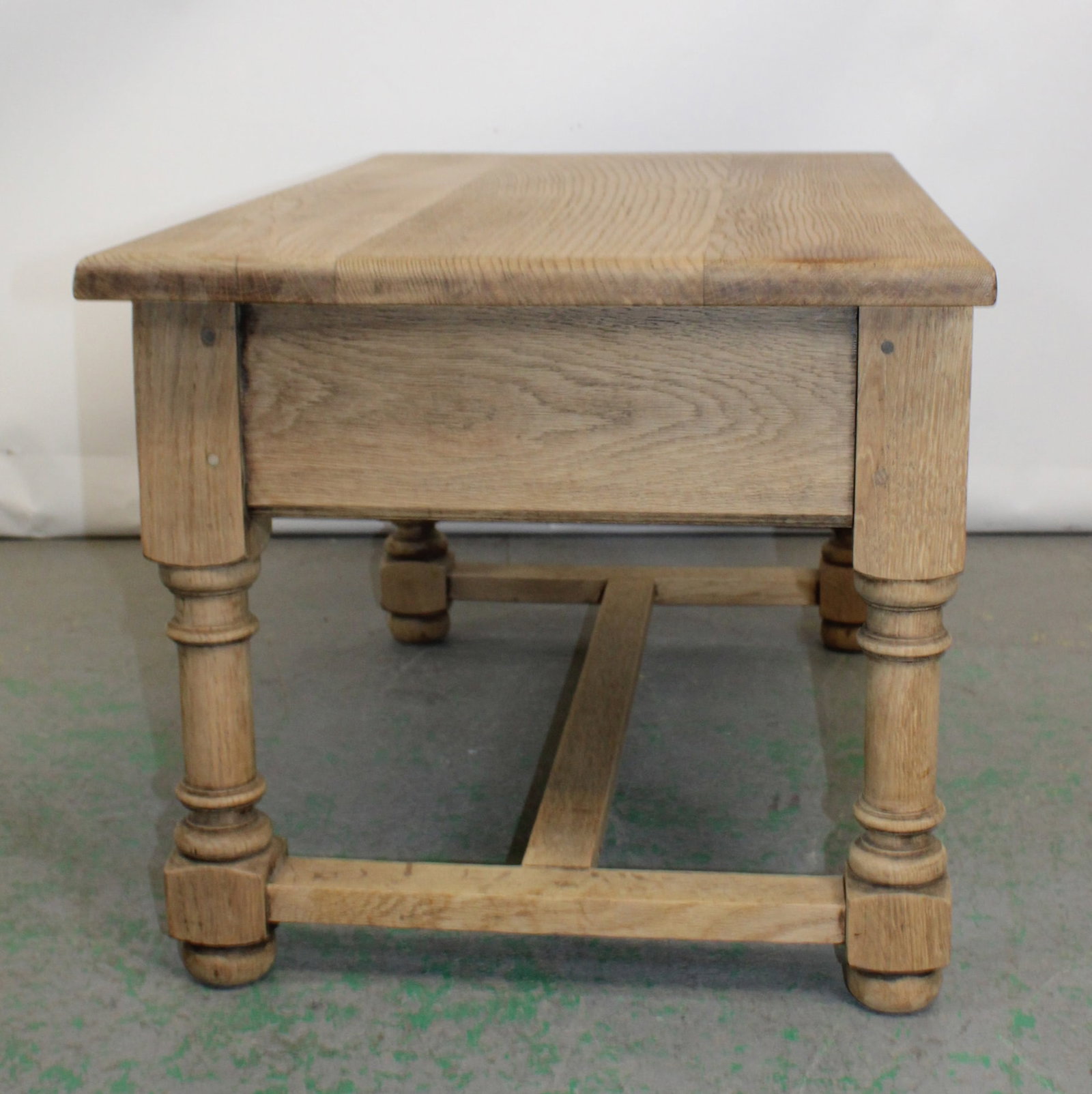 French bleached oak coffee table - 7