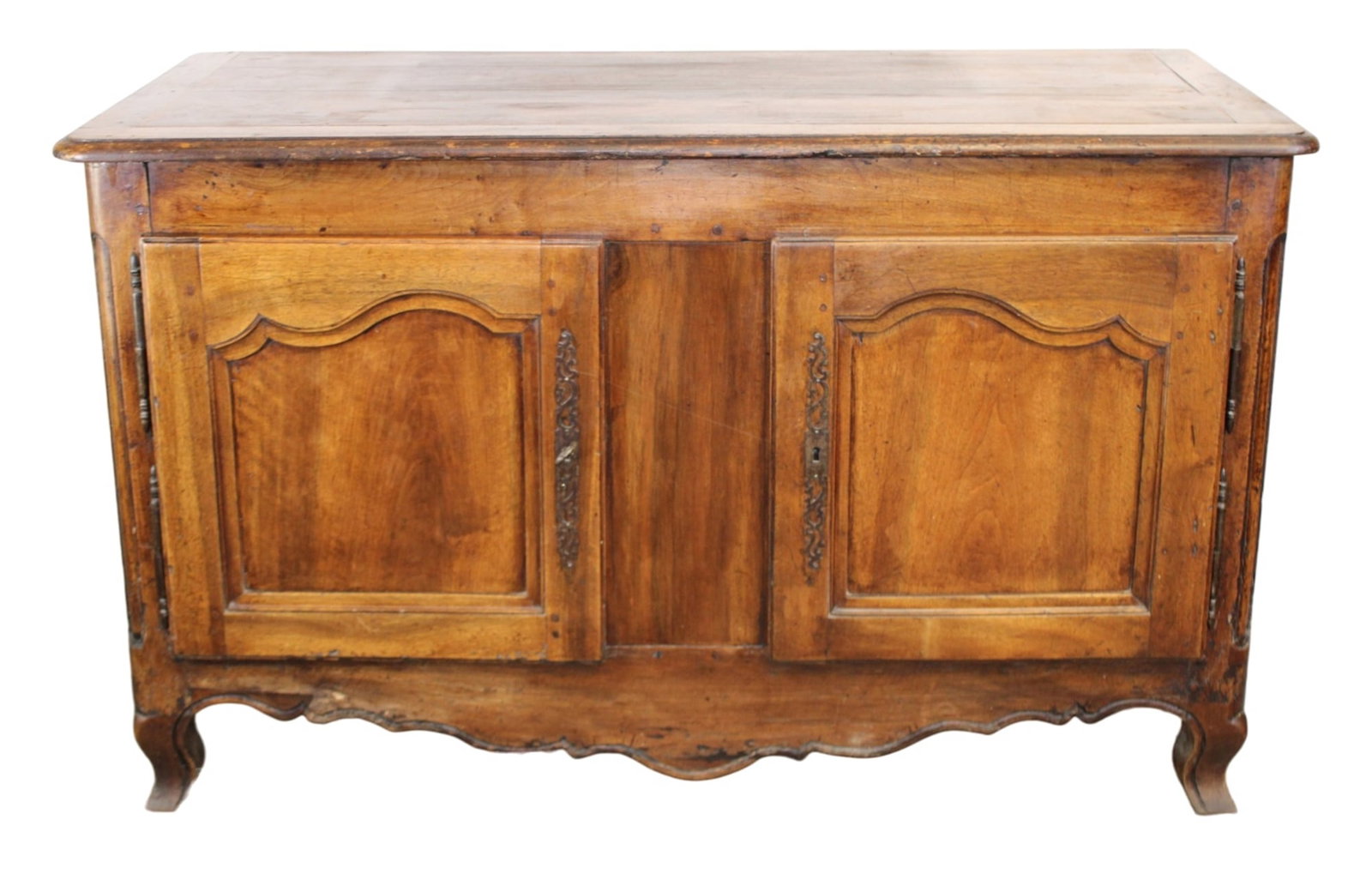 French Provincial buffet bas in walnut: French Provincial buffet bas in walnut. 19th century. 33 1/4"h x 56"w x 25"d