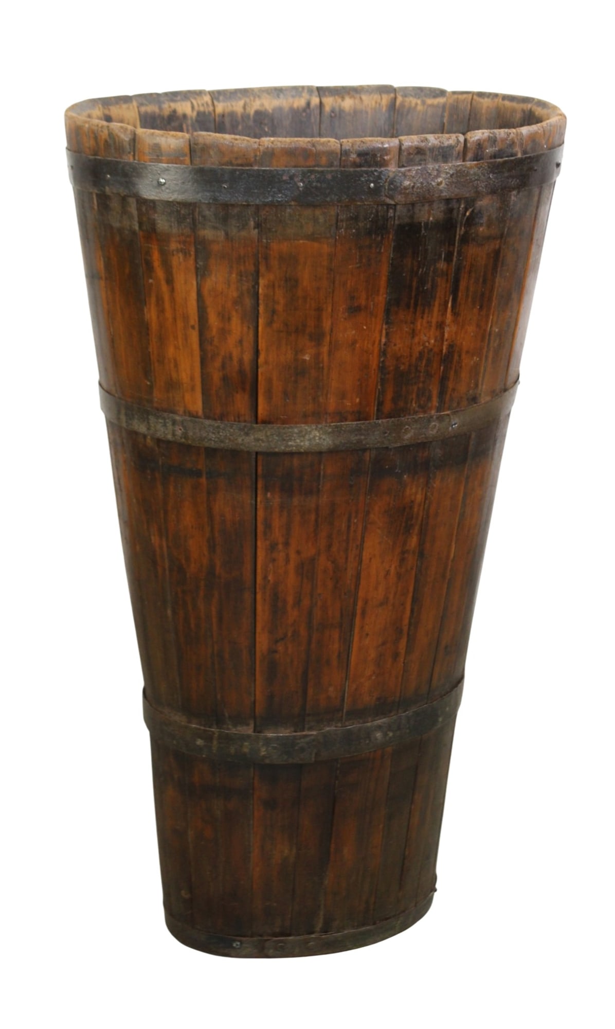 French wooden vineyard harvest hotte: French wooden vineyard harvest hotte. Late 19th century. 33"h x 20"w x 13 1/2"d