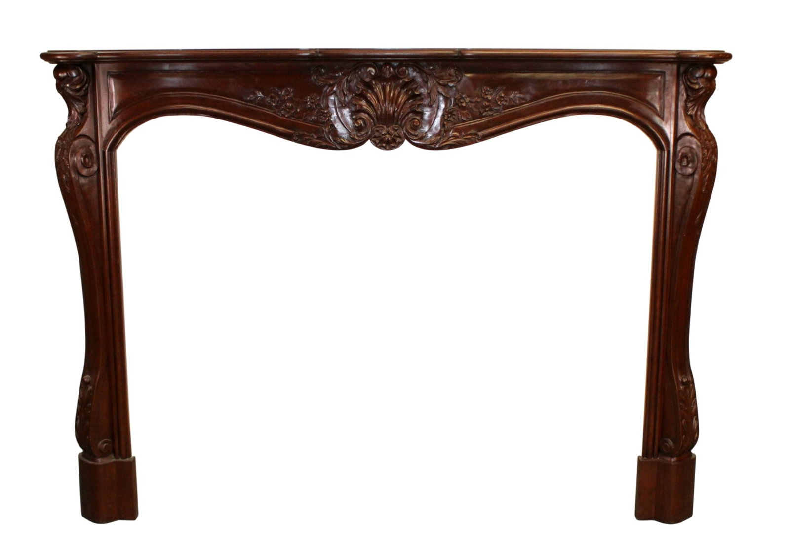 Grego's Studios Cherverney fireplace mantel in pine with custom finish (1 of 10)