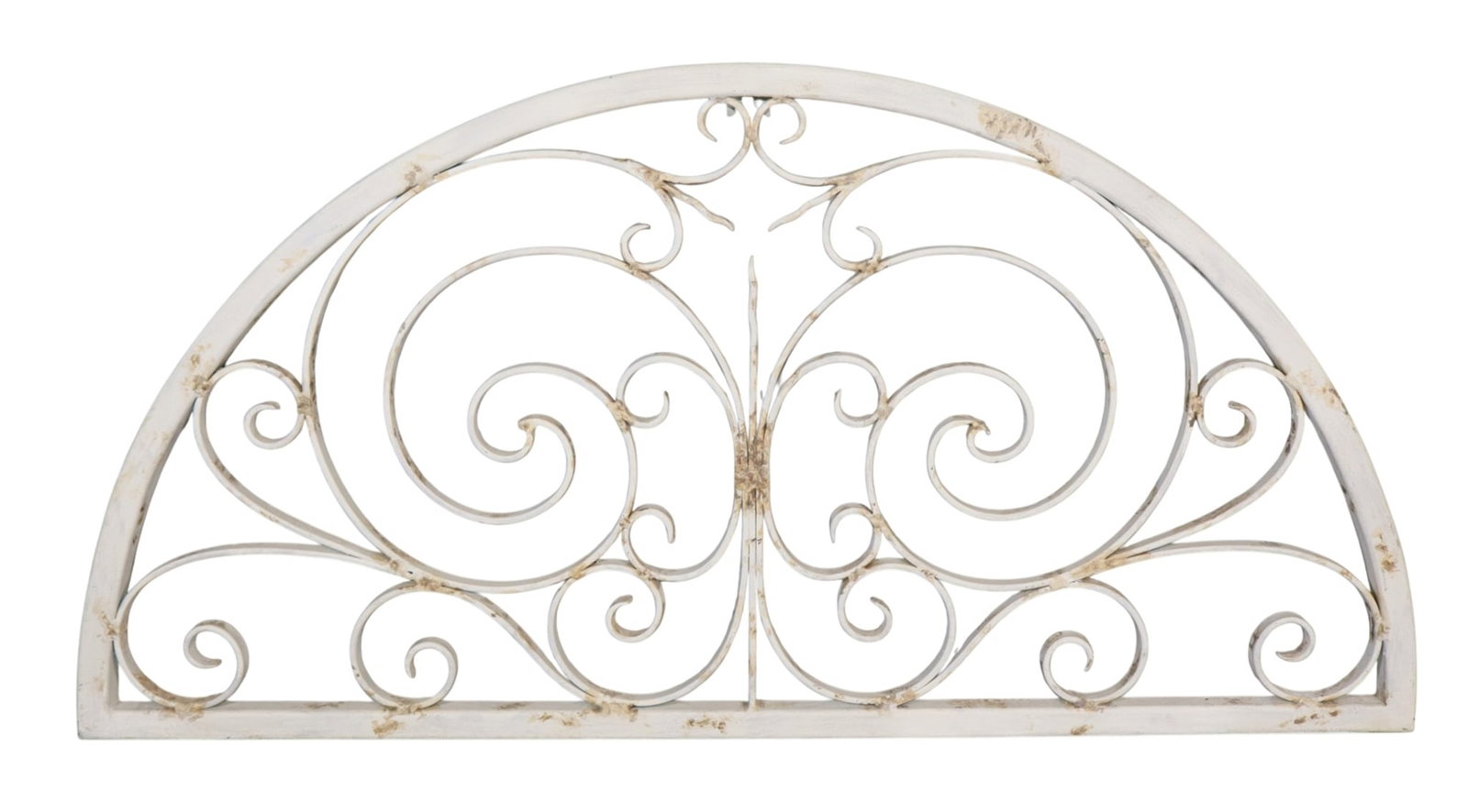 Wrought iron painted semi circle architectural transom (1 of 6)