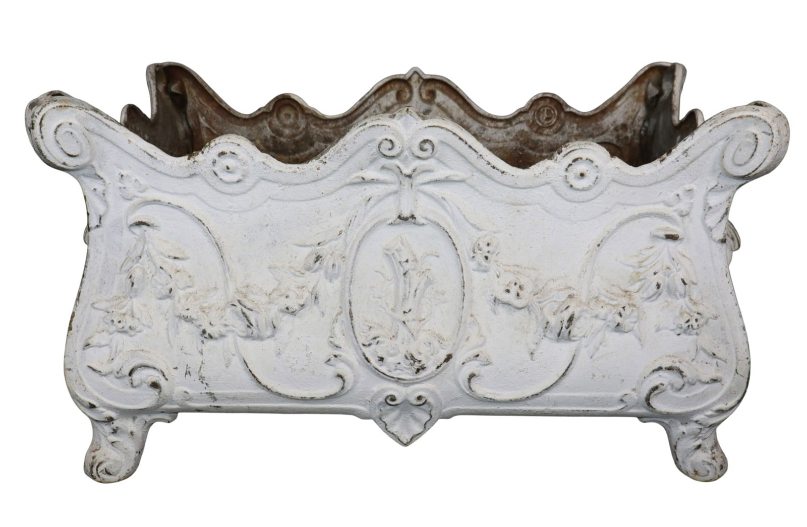 French painted cast iron jardiniere (1 of 9)