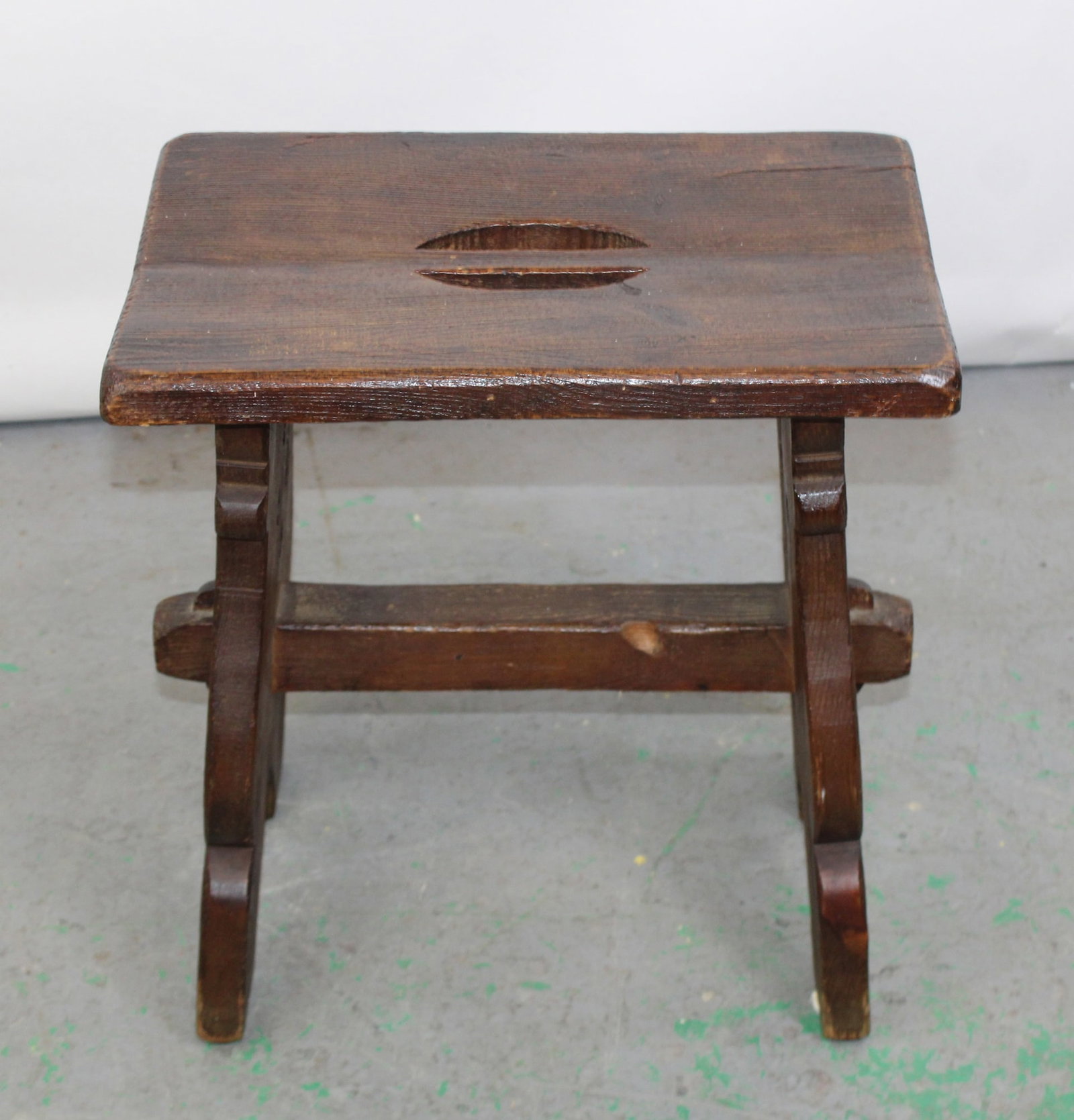 French pine milking stool - 2