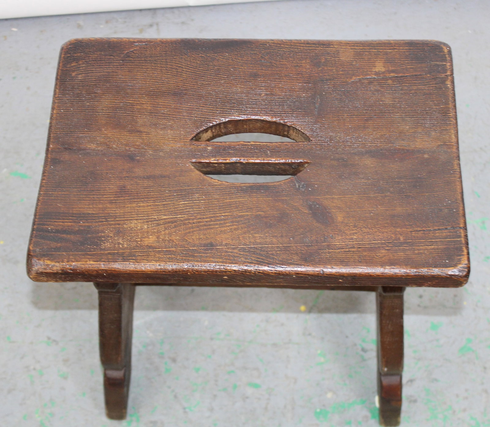 French pine milking stool - 3