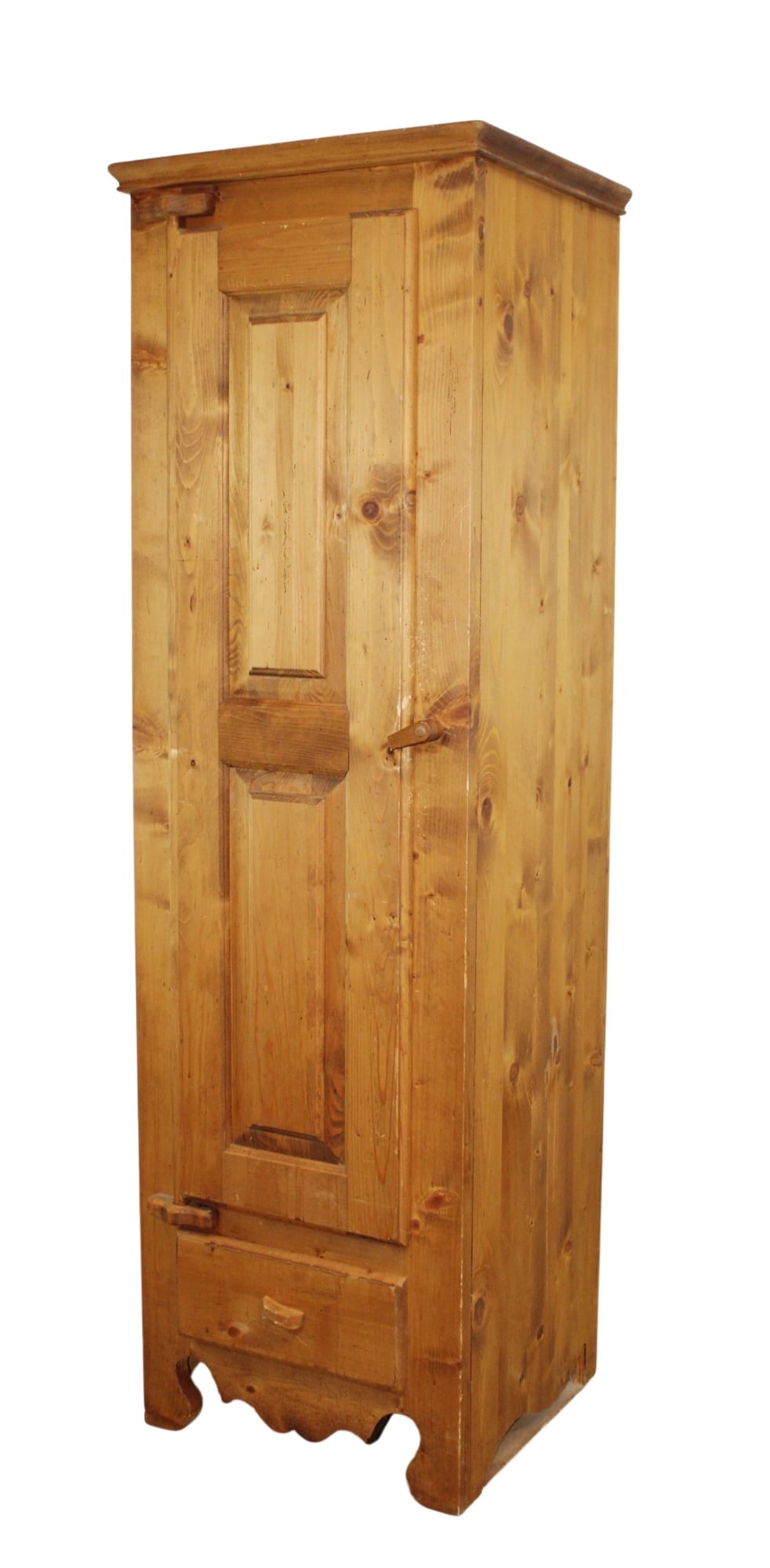 French rustic single door cabinet in pine (1 of 9)