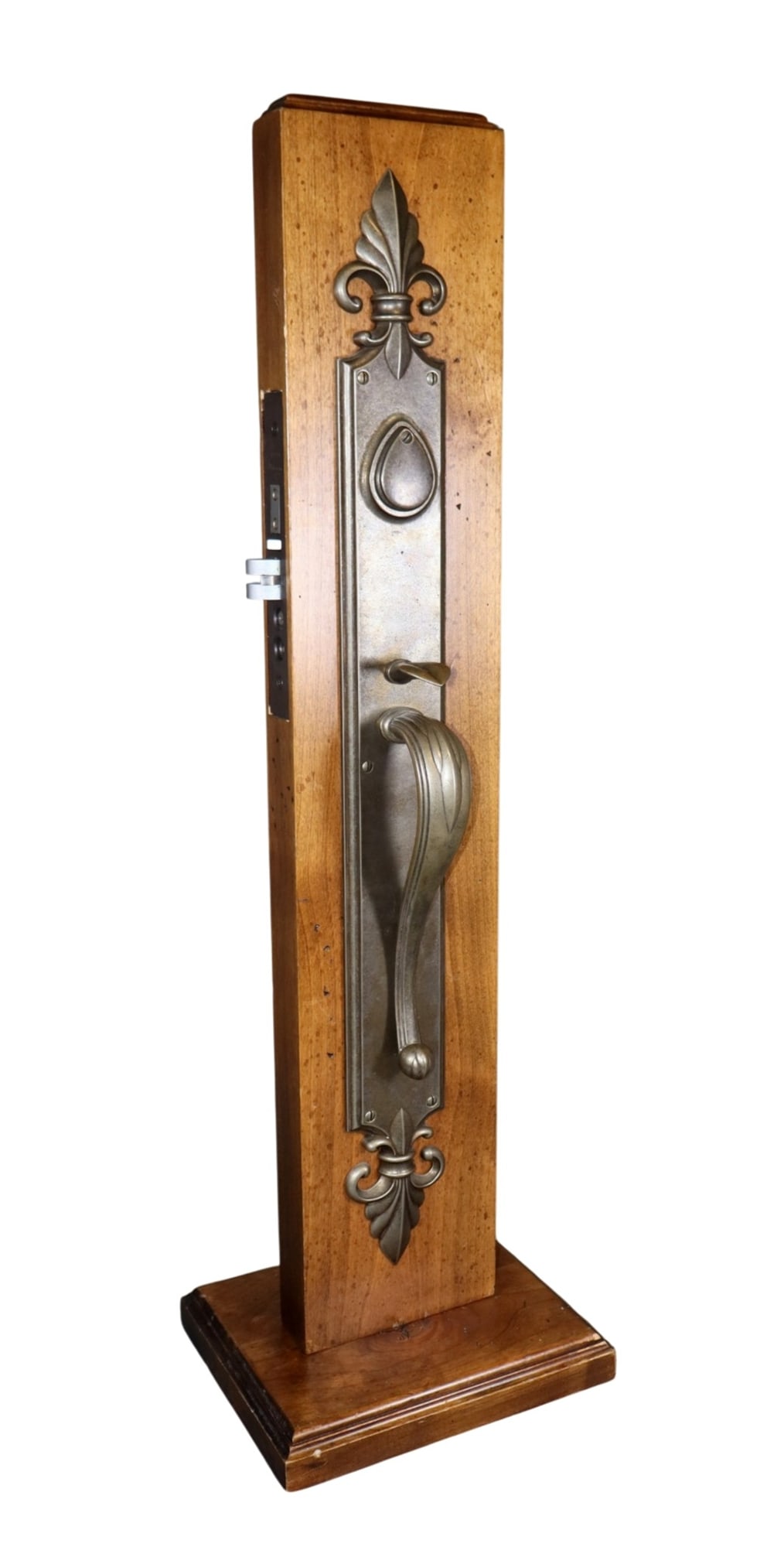 Lot of 2 Rocky Mountain Hardware bronze entry door sets mounted on display board (1 of 8)