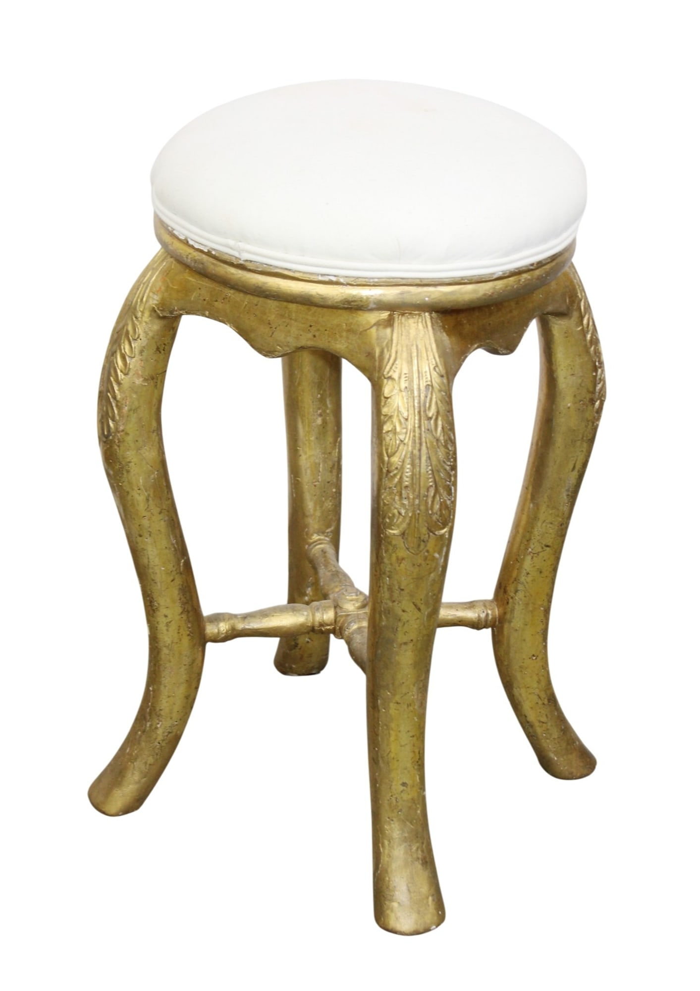 Italian giltwood stool with acanthus decoration (1 of 7)