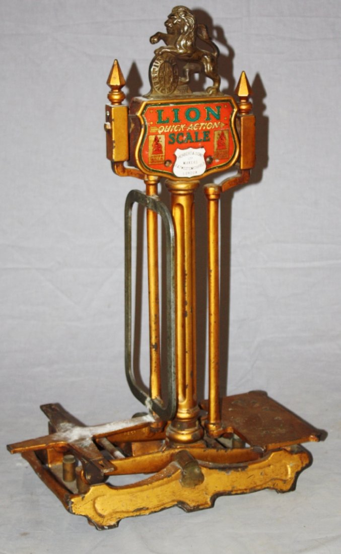 English Herbert & Sons scale with lions