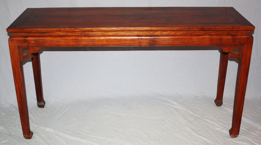 Chinese HuangHuaLi Altar Table: Chinese HuangHuaLi Altar Table. 58 3/4"l x 32"h x 19 1/2"d