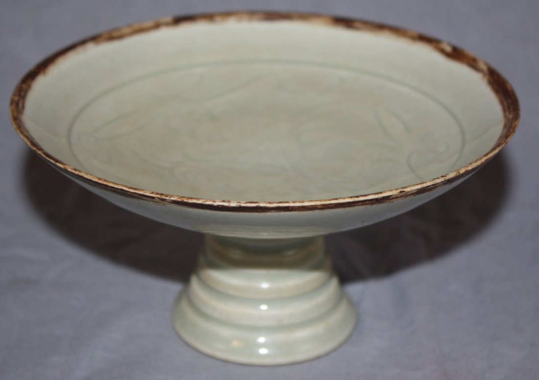 Chinese Ding Ware style Chalice: Chinese Ding Ware style chalice. 5 3/4"dia x 3"h