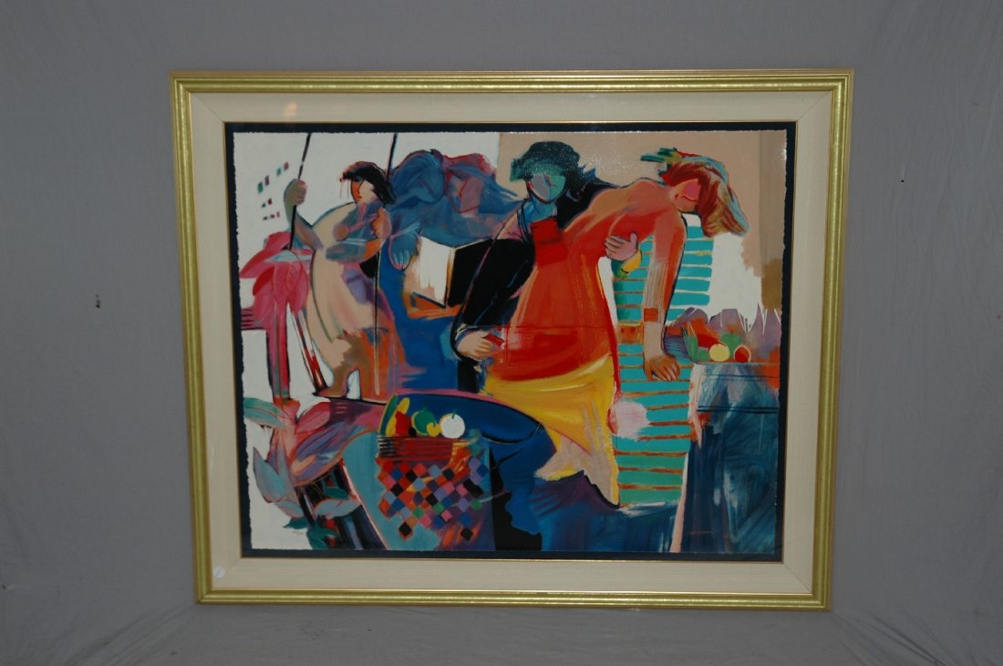 Hessam Abrishami signed and numbered giclee on paper: Hand signed l/r Hessam and numbered 122/395. 45 1/2"h x 54 1/2"w