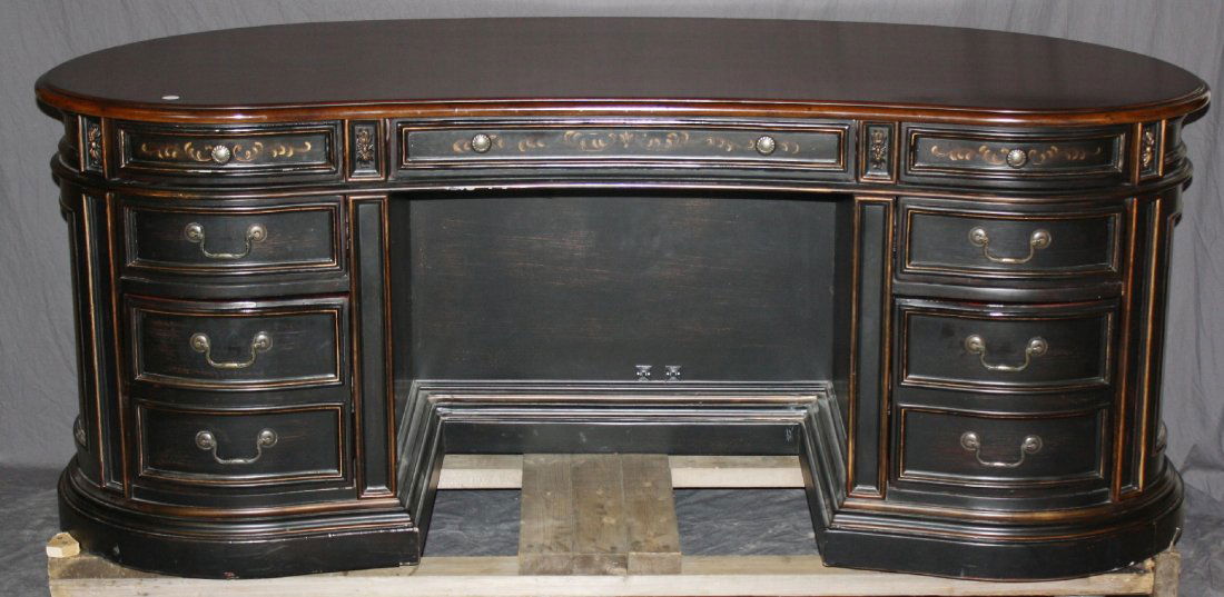 Seven Seas By Hooker Kidney Shape Painted Finish Desk May 16