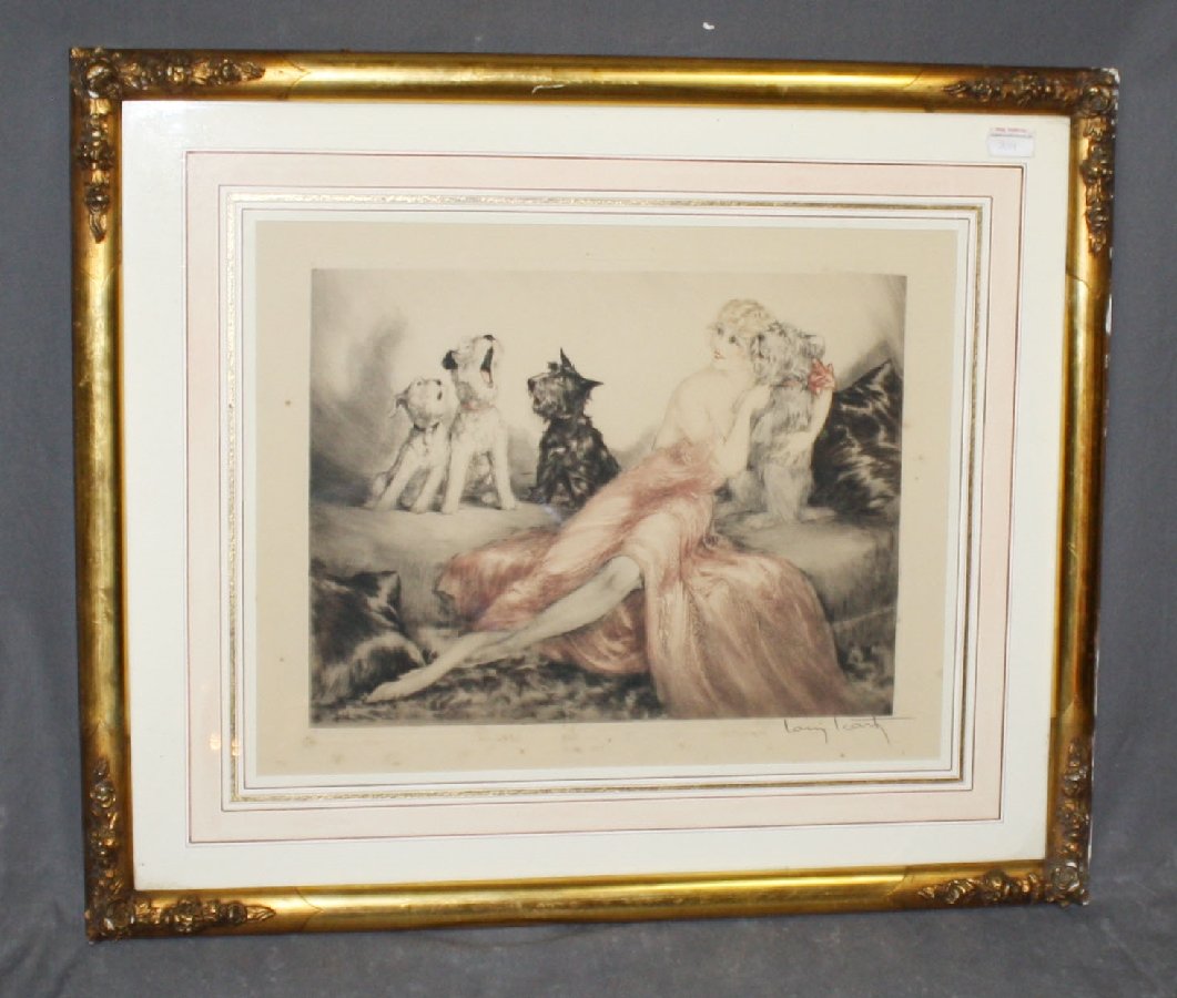 Original Louis Icart Drypoint Etching Perfect Harmony (1 of 8)